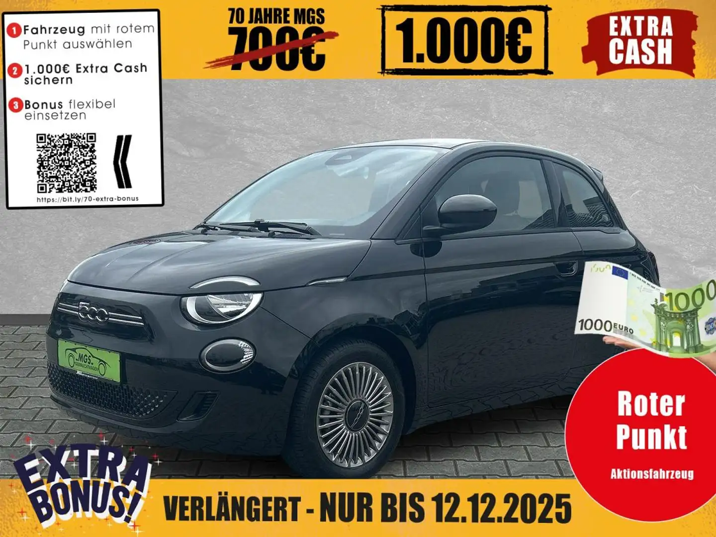 Fiat 500e Icon DAB #BT #ANDROID #NAVI Schwarz - 1