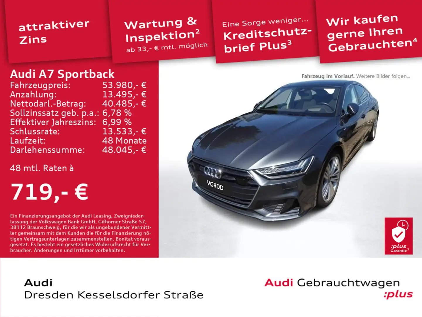 Audi A7 55 TFSI quattro 250(340) kW(PS) S t Grau - 1