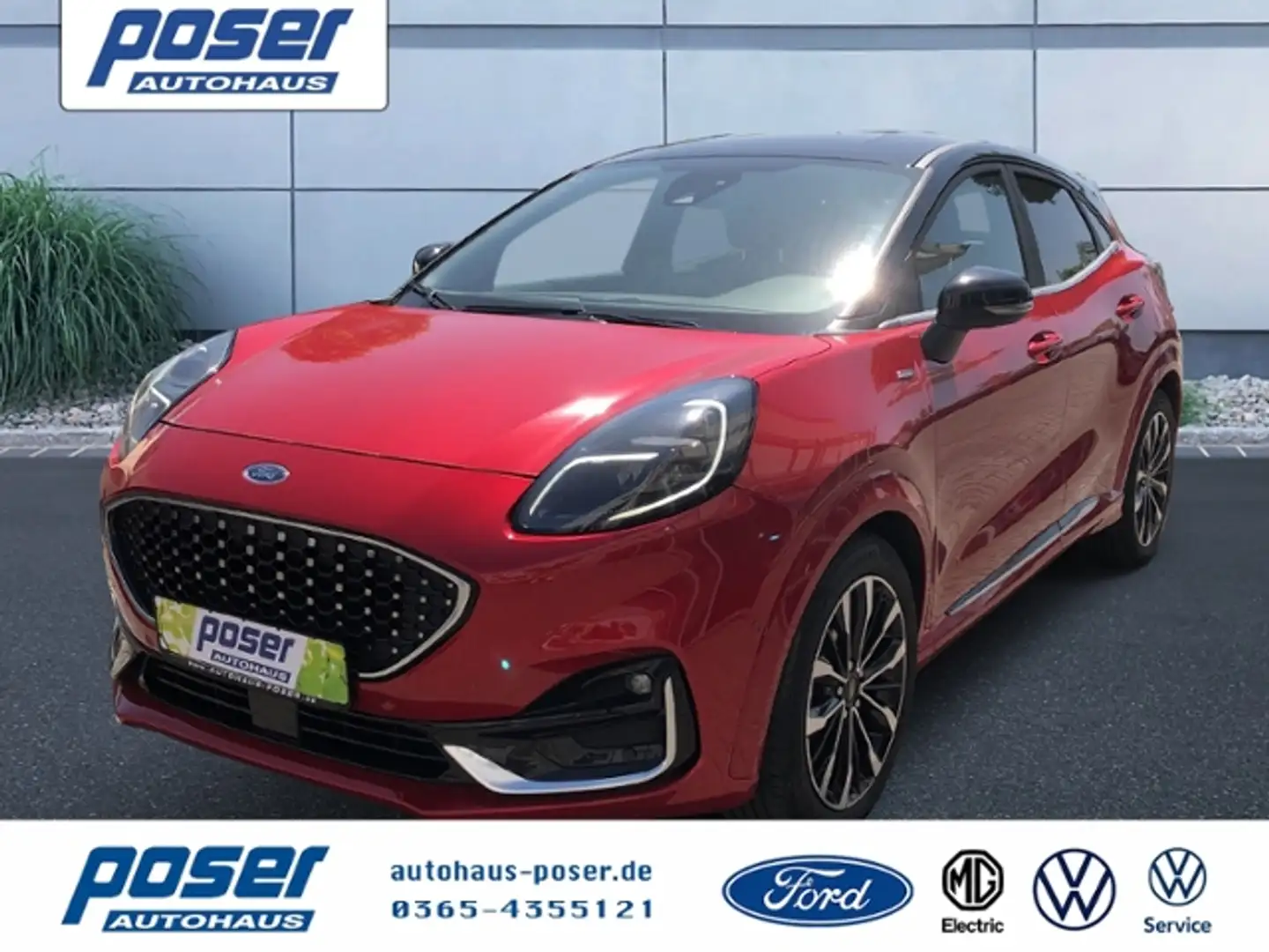 Ford Puma ST-Line Vignale 1.0 EcoBoost LED NAVI LEDER Rot - 1