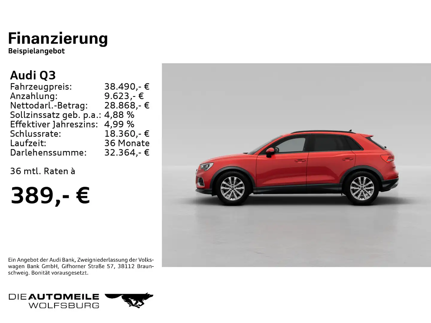 Audi Q3 1.5 TFSI S-tronic advanced Standhzg/Rückkam/M Červená - 2