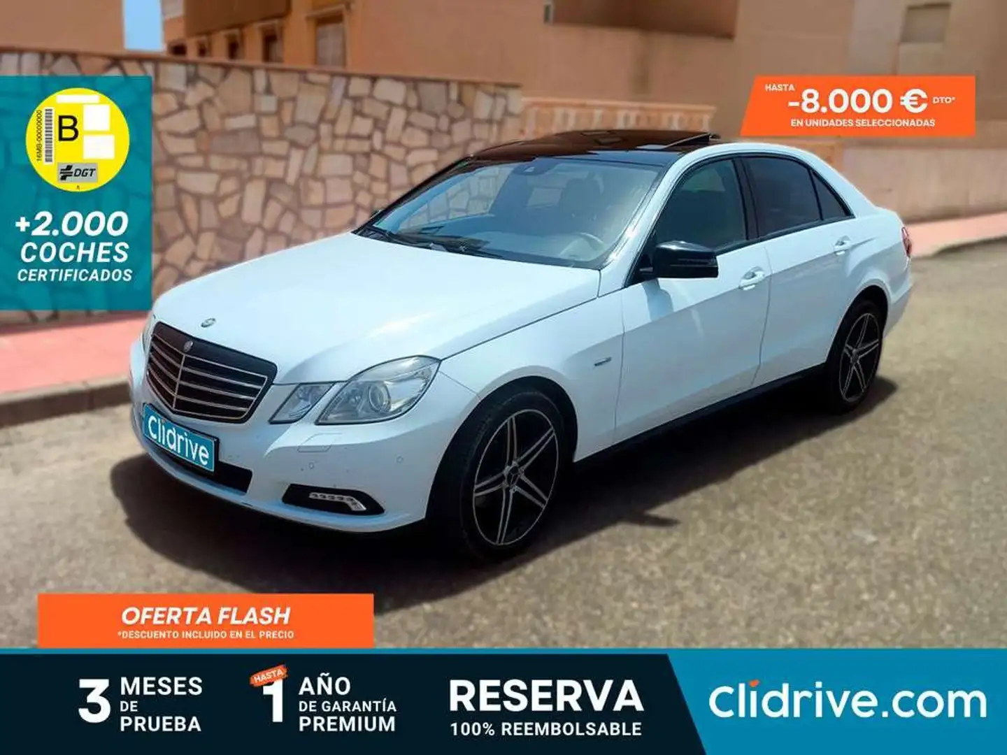 Mercedes-Benz E 220 Estate 220CDI BE Elegance Aut. Blanc - 1