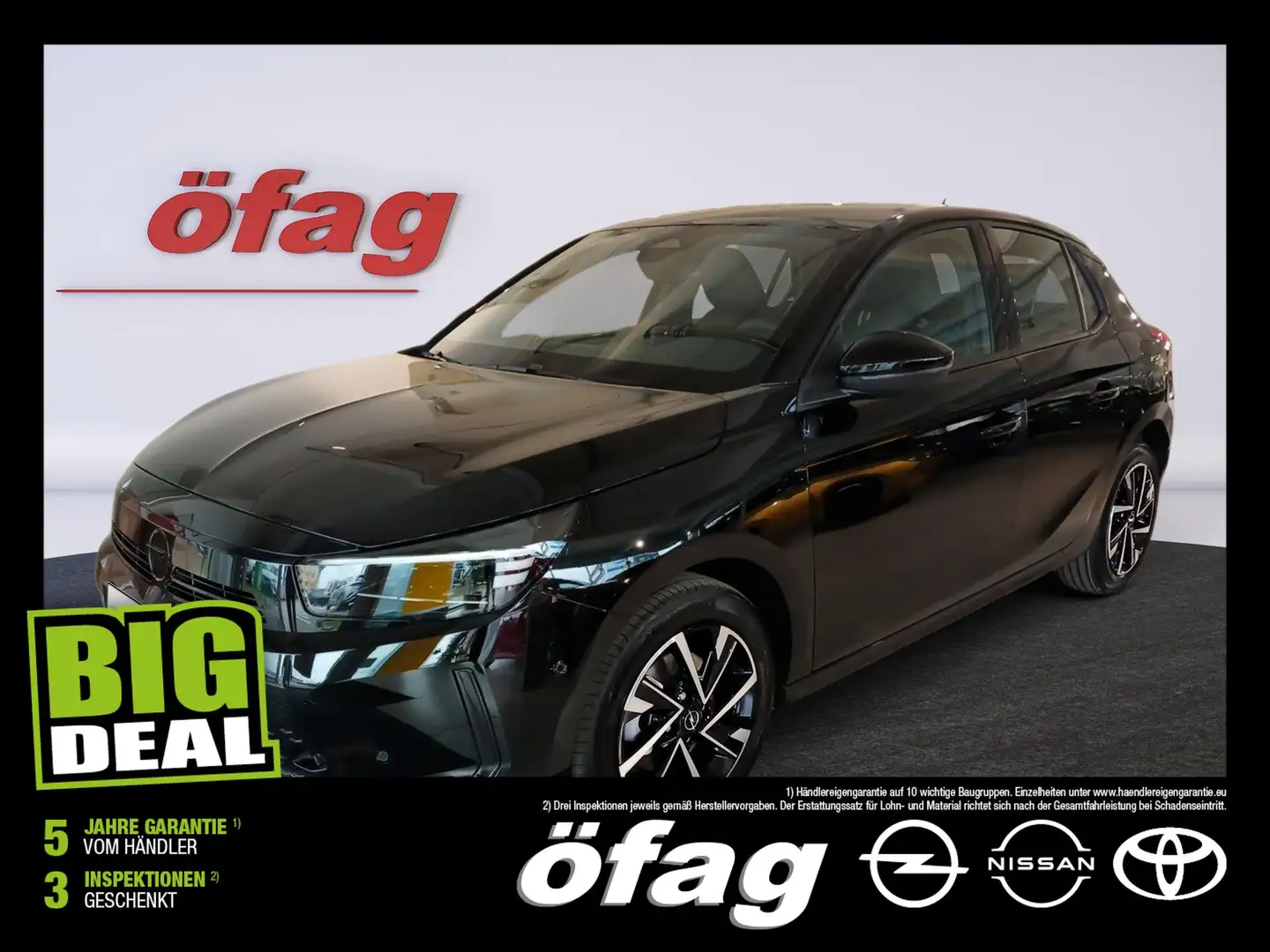 Opel Corsa 1.2 Turbo GS LINE LED+SHZ+Fernlichtass. Schwarz - 1