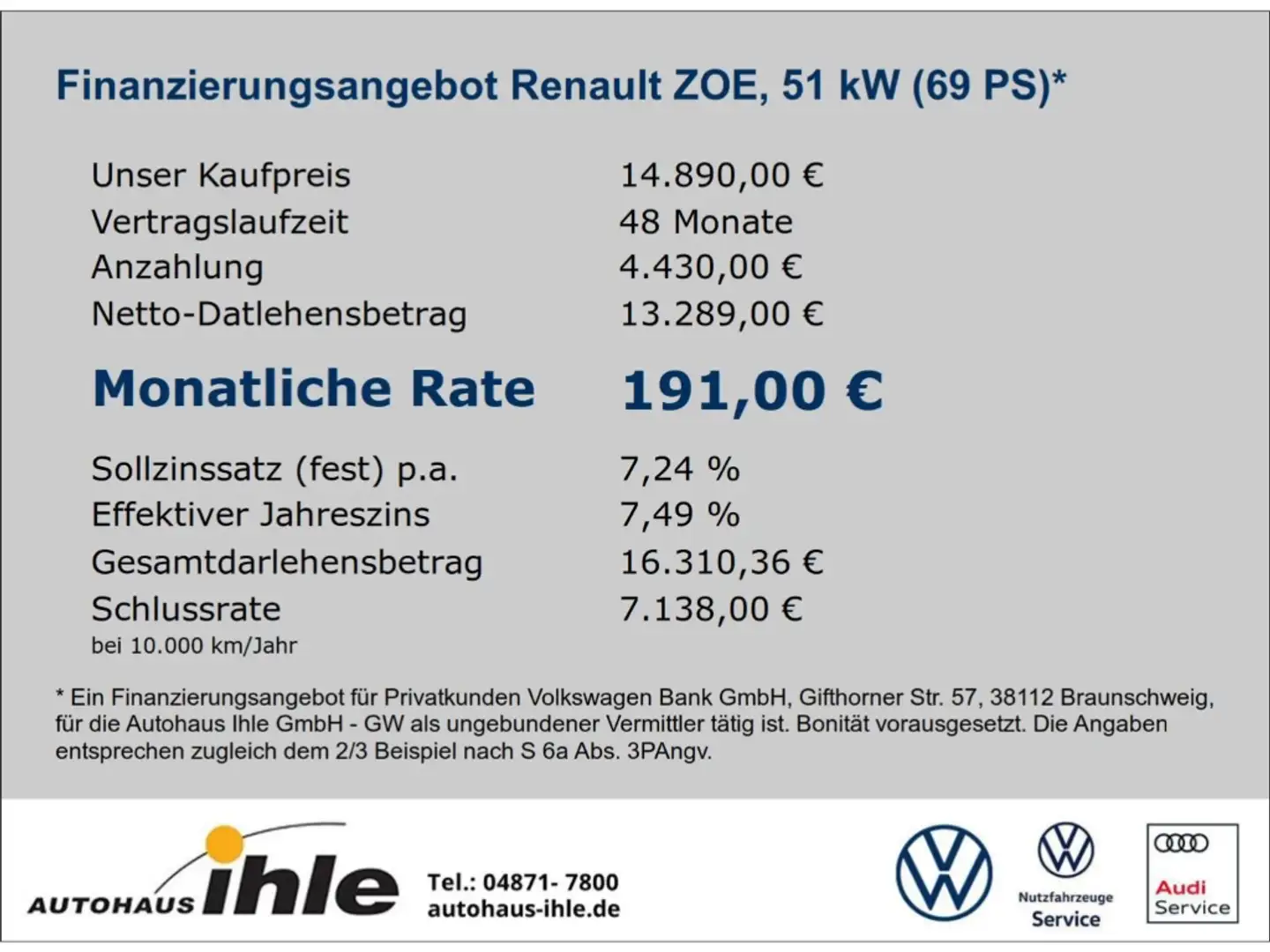 Renault ZOE R110 Experience Z.E. 50 KAUFBATTERIE+LENKRADHZG Weiß - 2