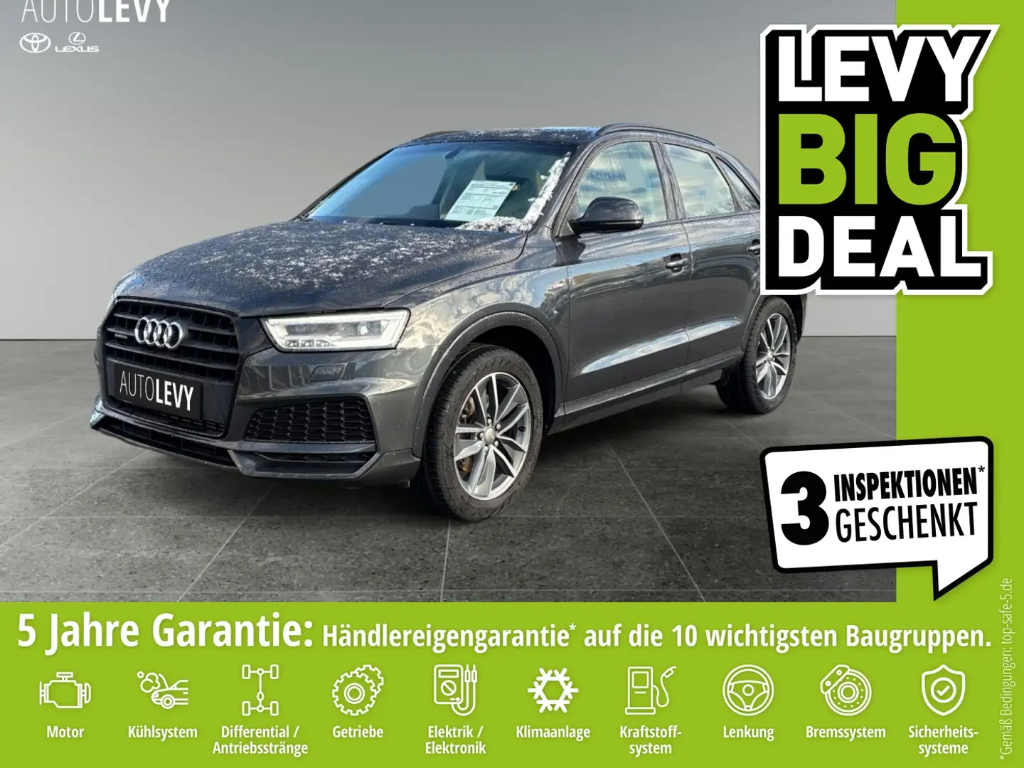 Audi Q3 S-Line 2.0 TFSI Quattro DSG AHK*LEDER*SHZ*Navi Schwarz - 1
