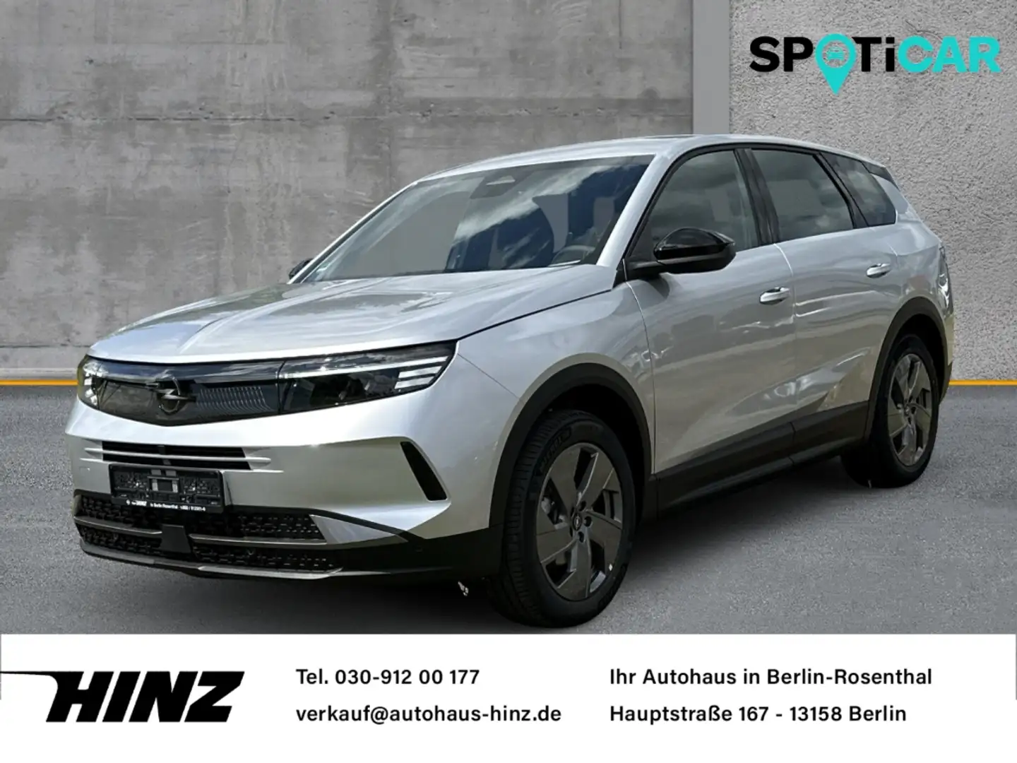Opel Grandland 1.2 Edition 48V Mild-Hybrid 100kW, Kamera,PDC.Klim Silber - 1