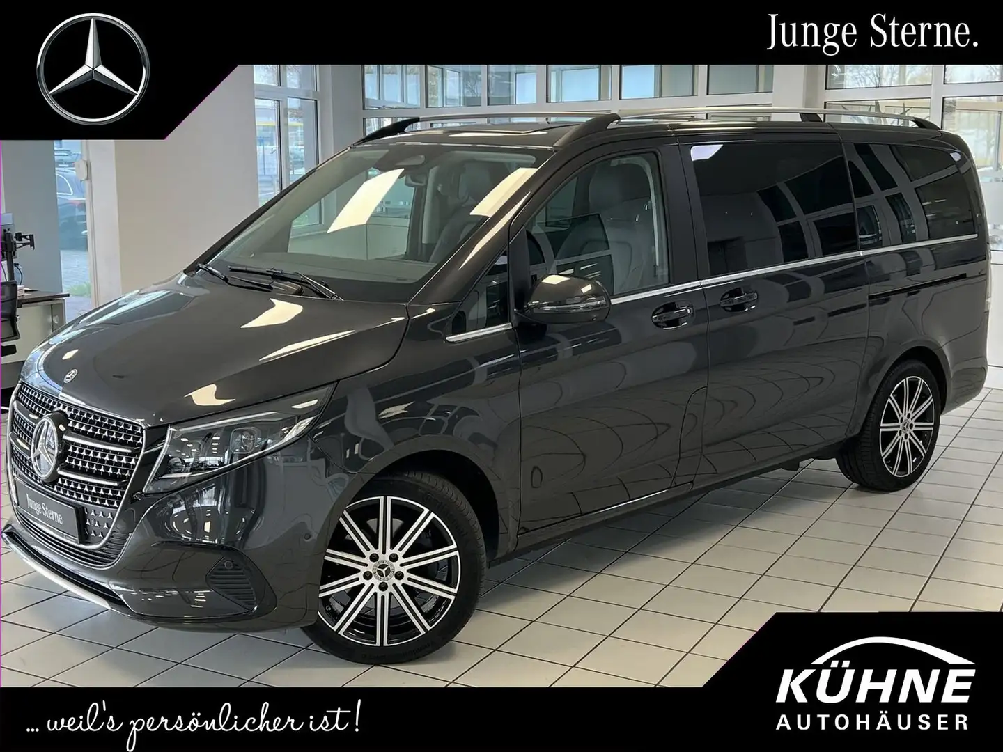 Mercedes-Benz V 300 V300d Avantgarde lang 360° AHK Distron Multibeam Grau - 1