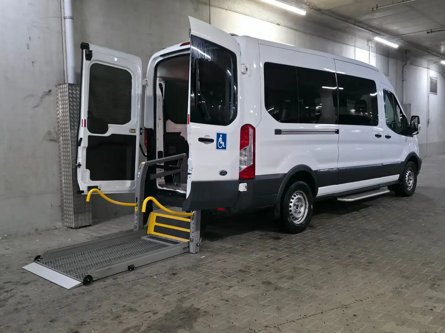 Ford Transit Kombi L3 Rollstuhllift AMF Smart Floor Blanc - 1