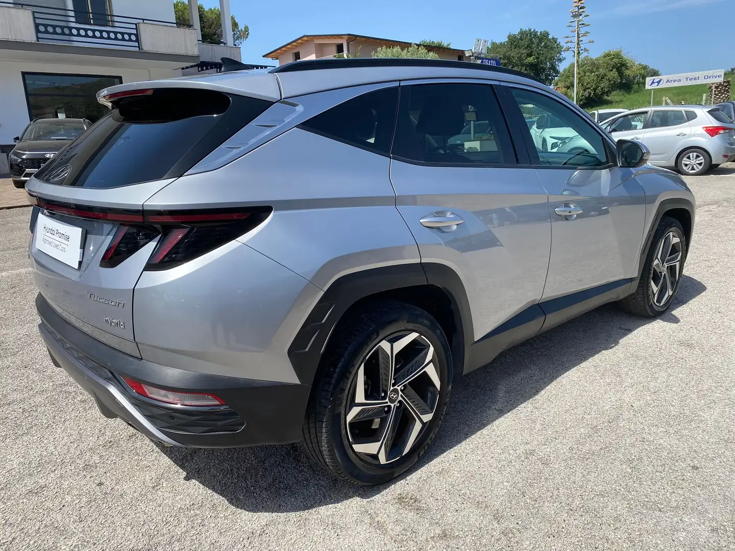 Hyundai TUCSON Tucson III 2021 1.6 hev Xline 2wd auto Argento - 2