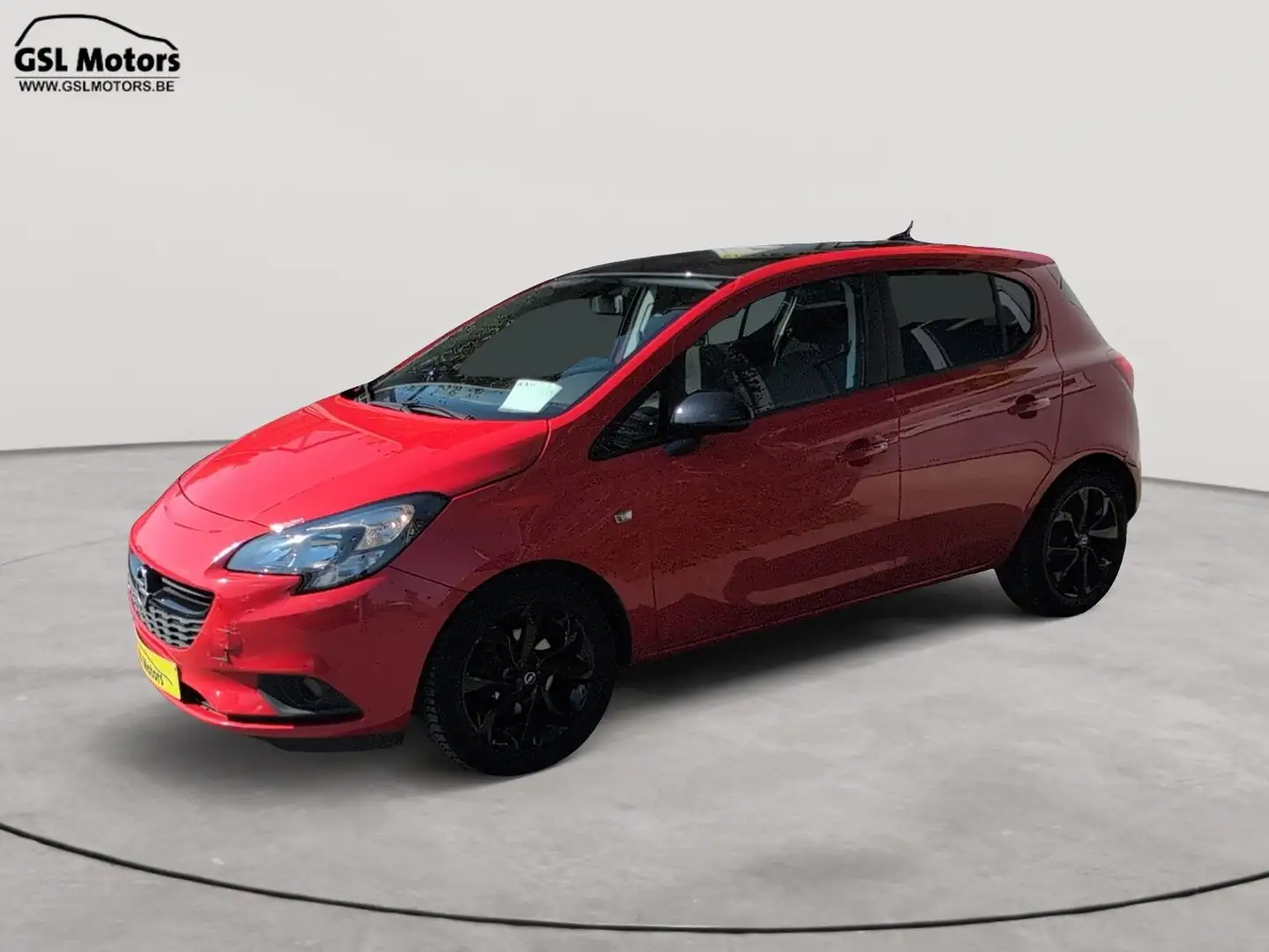 Opel Corsa 1.2i 70cv 5 portes rouge 01/19 67.761km! Airco GPS Rood - 1