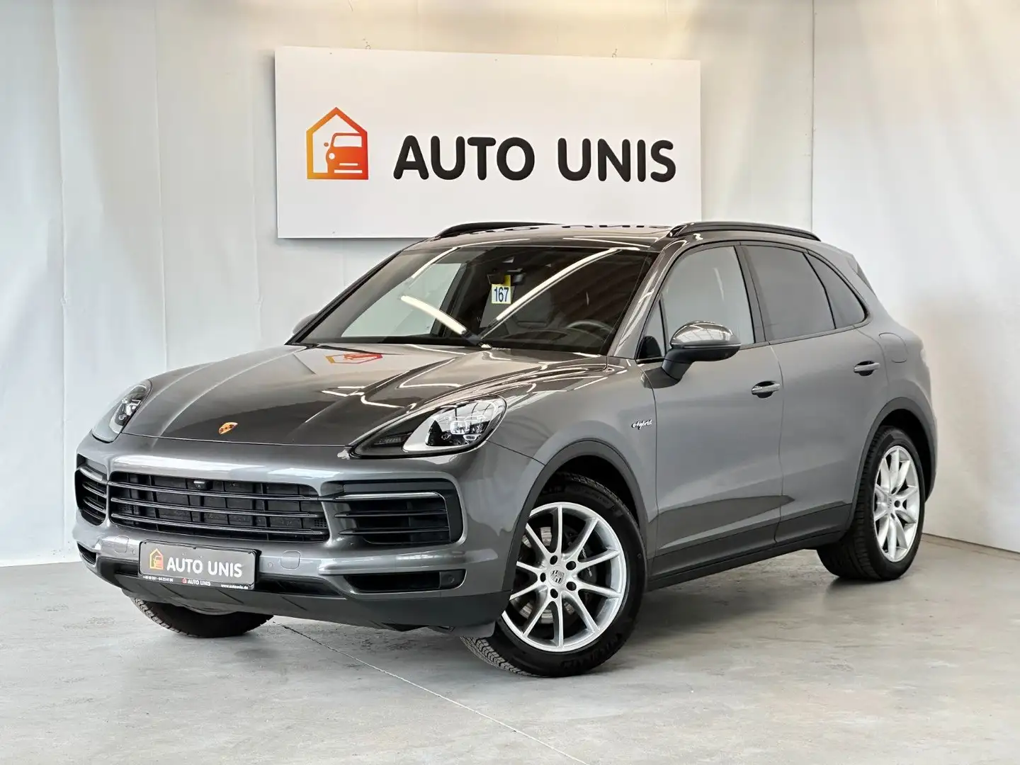 Porsche Cayenne E-Hybrid Head Up*Panorama*Leder*1.Hand Gris - 1