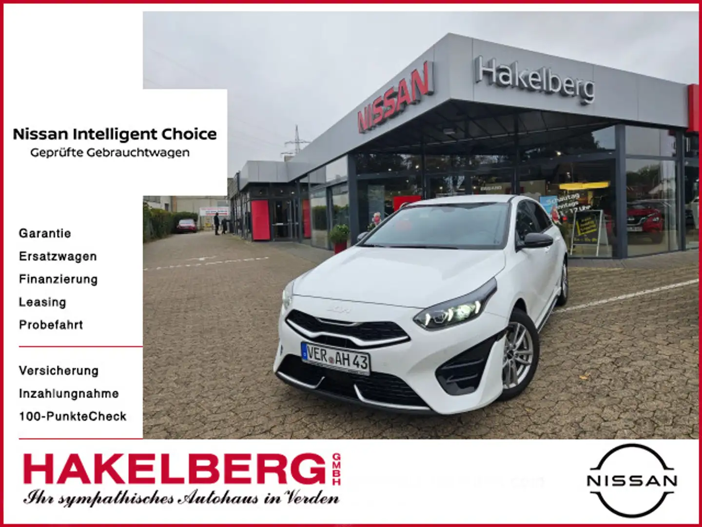 Kia Ceed / cee'd Ceed 1.5 T-GDI DCT GT-Line Technologiepaket Blanc - 1