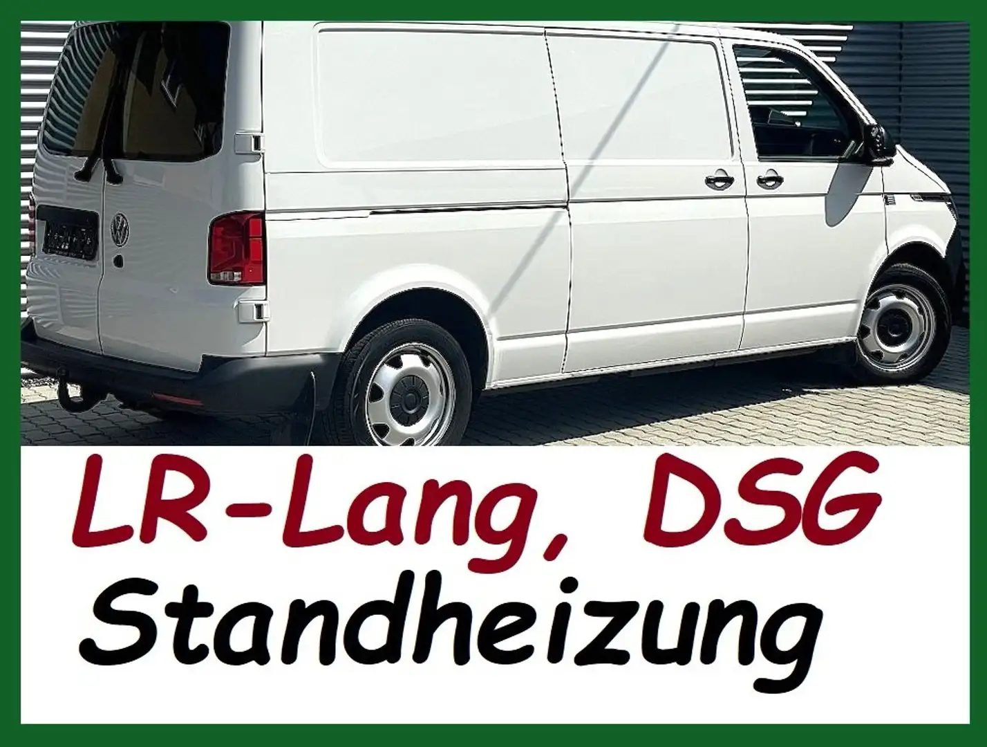 Volkswagen T6.1 Transporter LR Lang Radstand DSG, Standheizung,Flügeltür Blanc - 2