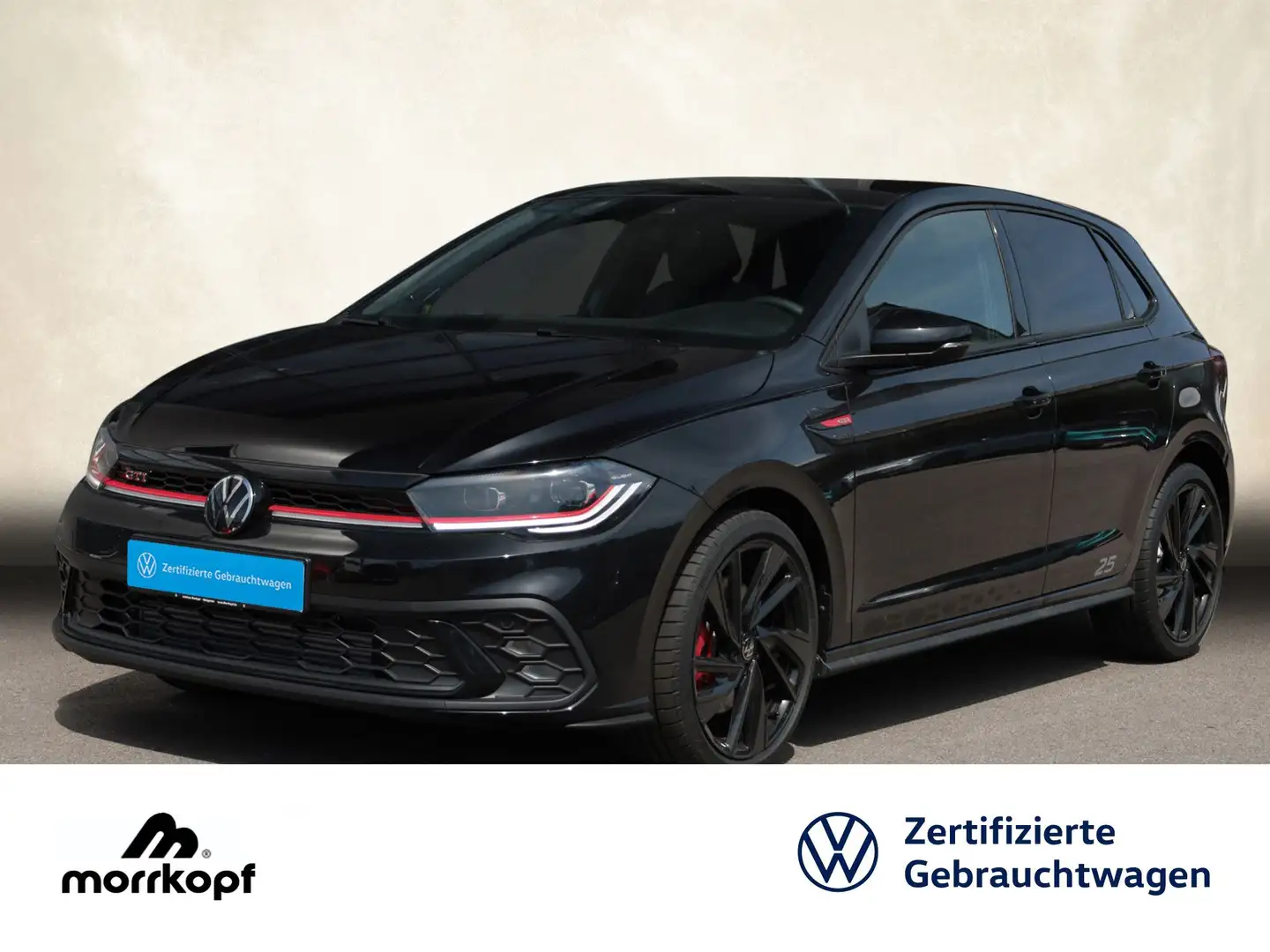 Volkswagen Polo GTI Polo 2.0TSI DSG +GTI Edition 25+LIMITIERT+ Navi Schwarz - 2