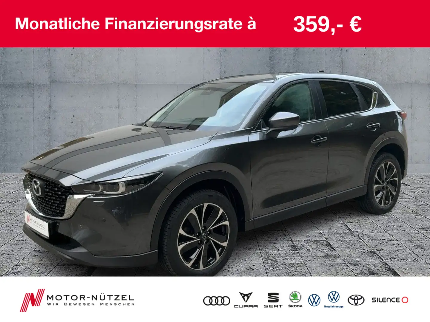 Mazda CX-5 2.0 SKYACTIV-G ADVANTAGE LED+NAVI+RFK+HuD Grijs - 1