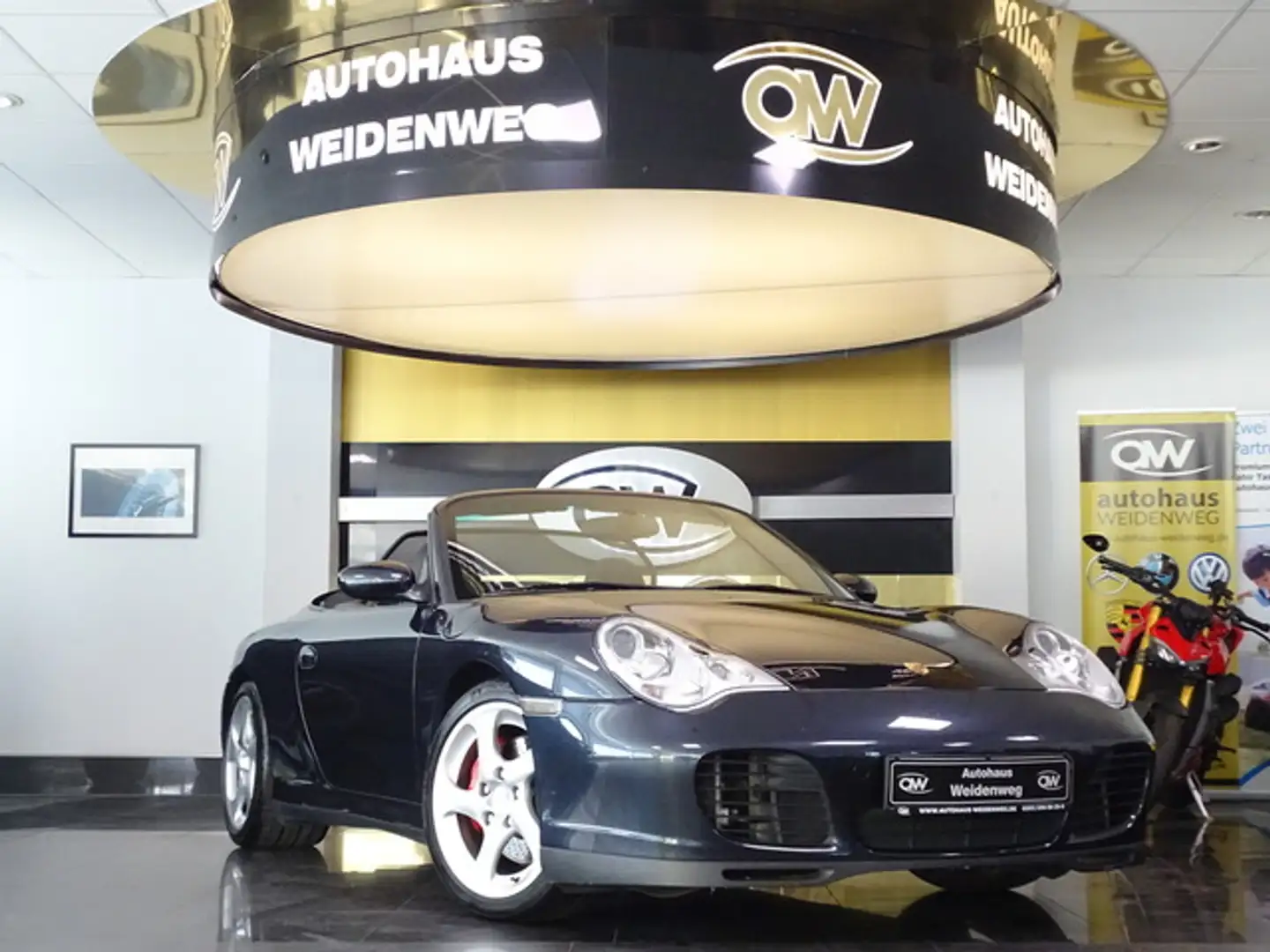 Porsche 911 Carrera 996 4S Cabrio Xenon Leder DeutschFzg Grau - 2