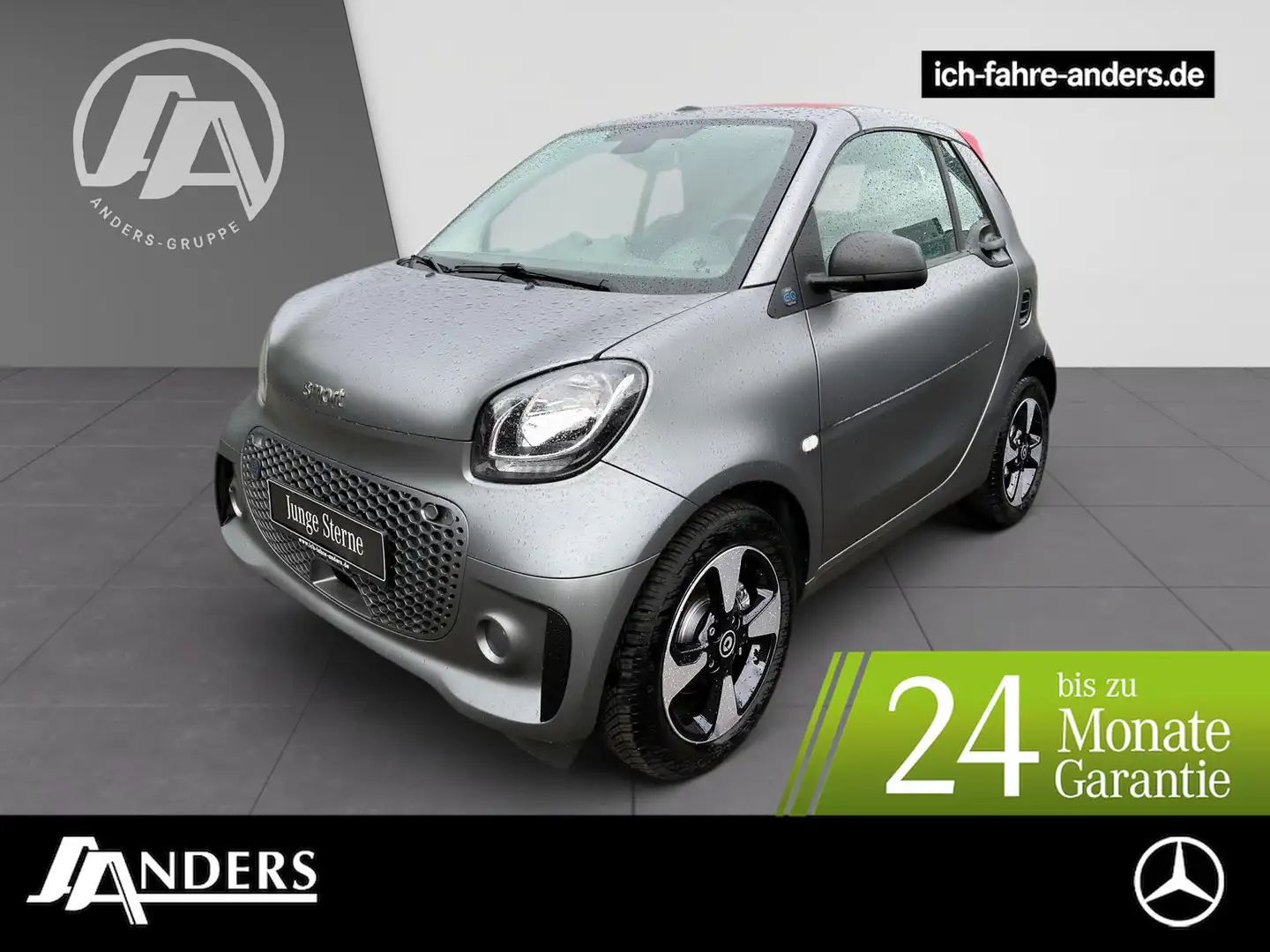 smart forTwo EQ Cabrio SHZ+Tempomat+LM+DAB+22kW+Klima Grigio - 1