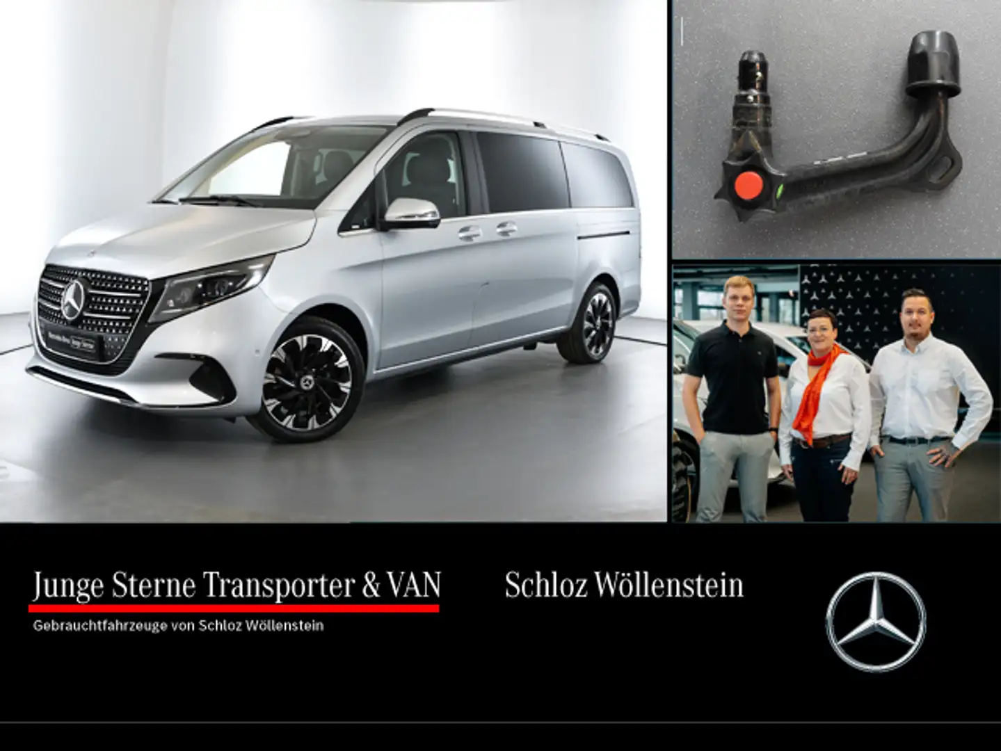 Mercedes-Benz V 250 AVANTGARDE MBUX*Pano*Multibeam*Sthzg*AHK* Silber - 1