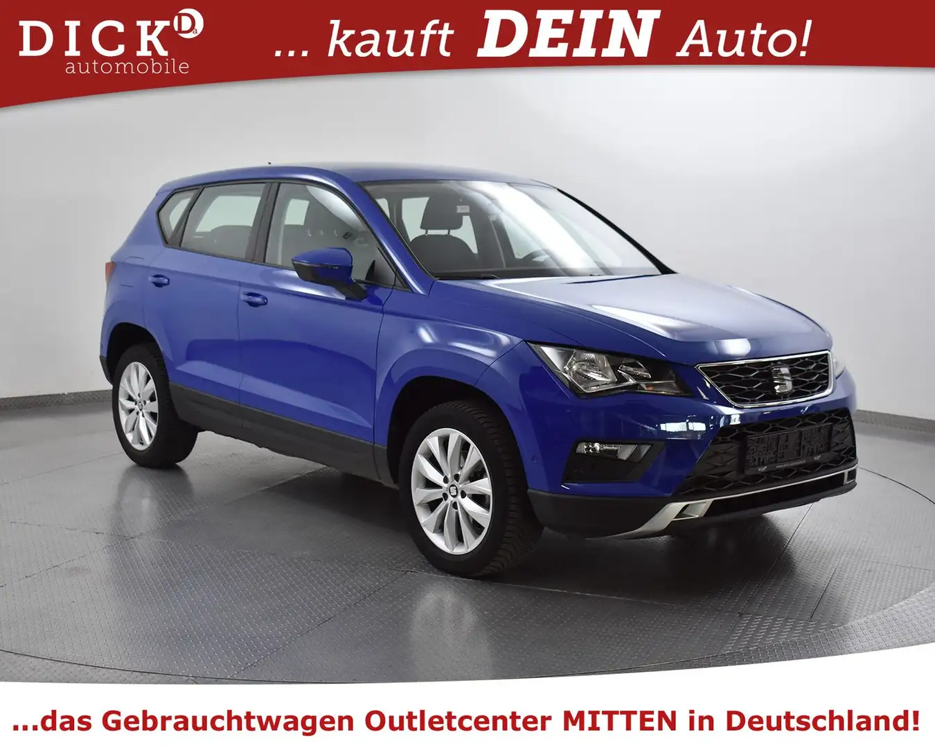 SEAT Ateca 1.5 Style NAVI+KAM+SHZ+AHK+PARKASS+TEMP+MF Blue - 1