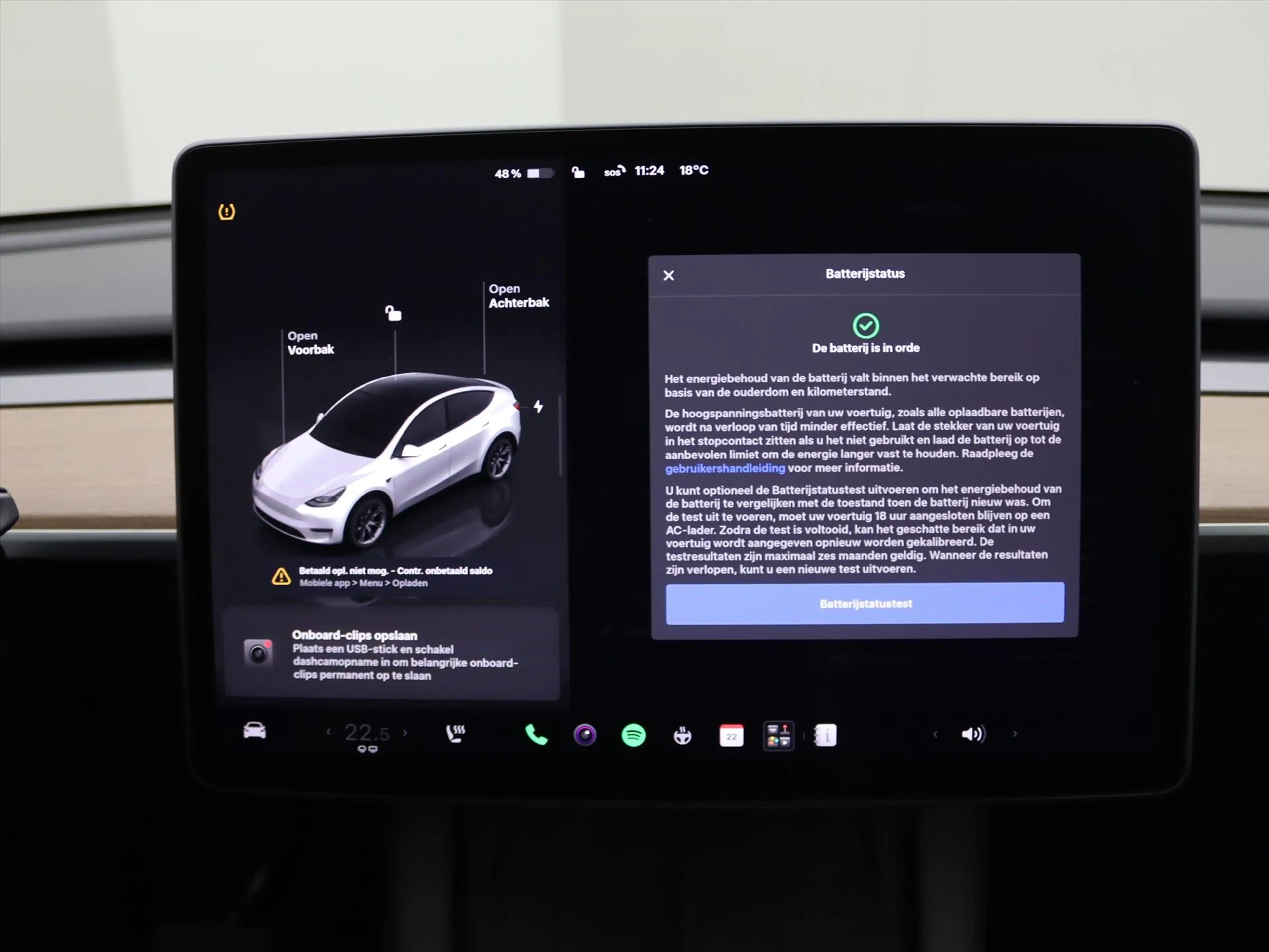 Tesla Model Y Long Range AWD 75kWh 351pk 92.8% SoH [ TREKHAAK+AM — photo 35