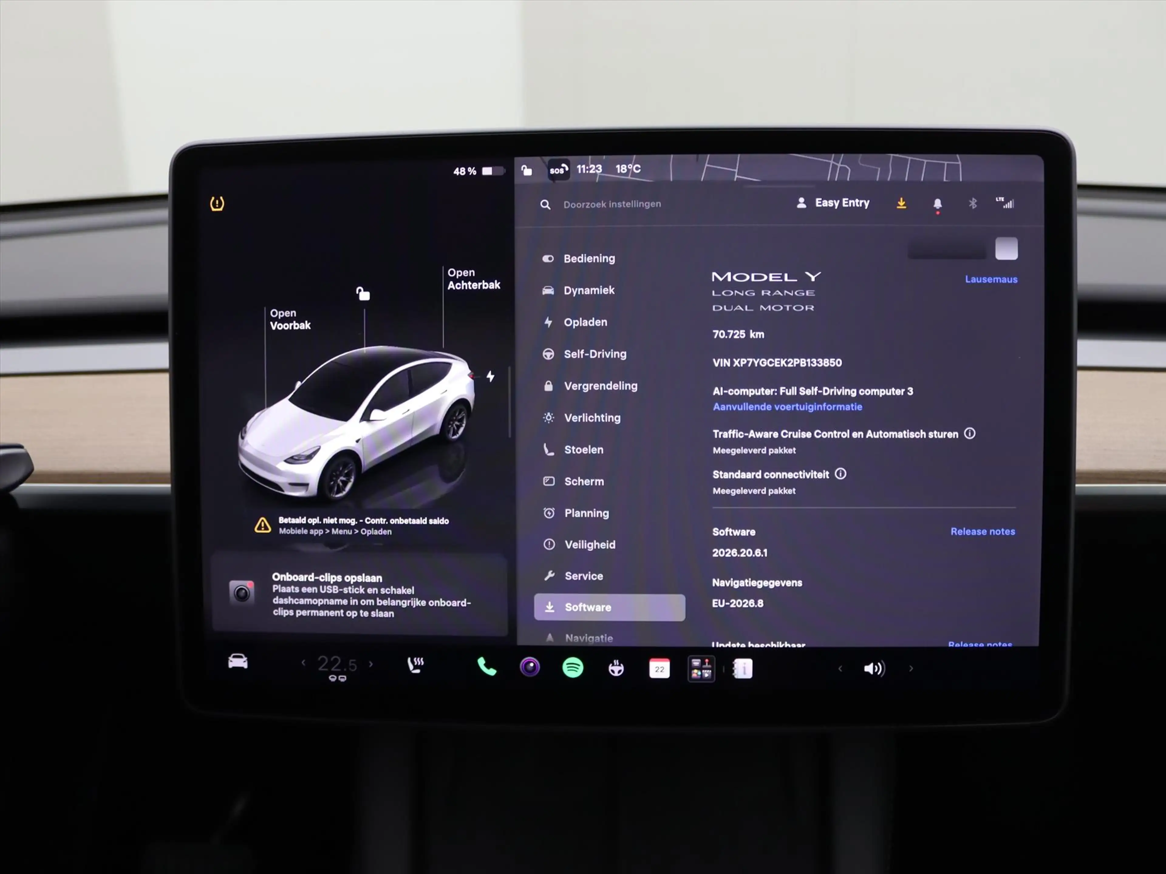 Tesla Model Y Long Range AWD 75kWh 351pk 92.8% SoH [ TREKHAAK+AM — photo 33