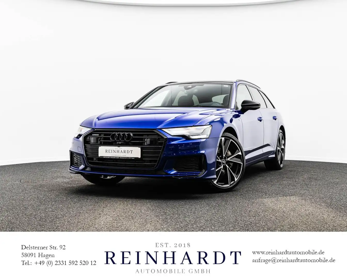 Audi A6 AVANT 45TFSi Q S LINE BLACK 21Z./ACC/HuD/PANO Bleu - 1