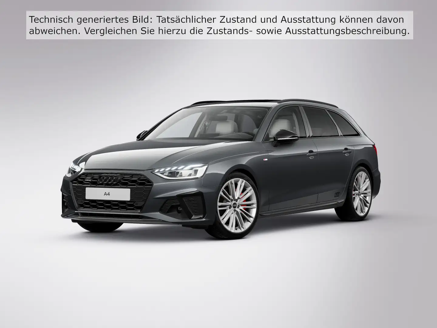 Audi A4 40 TFSI S line comp.quattro Pano AHZV Gris - 2