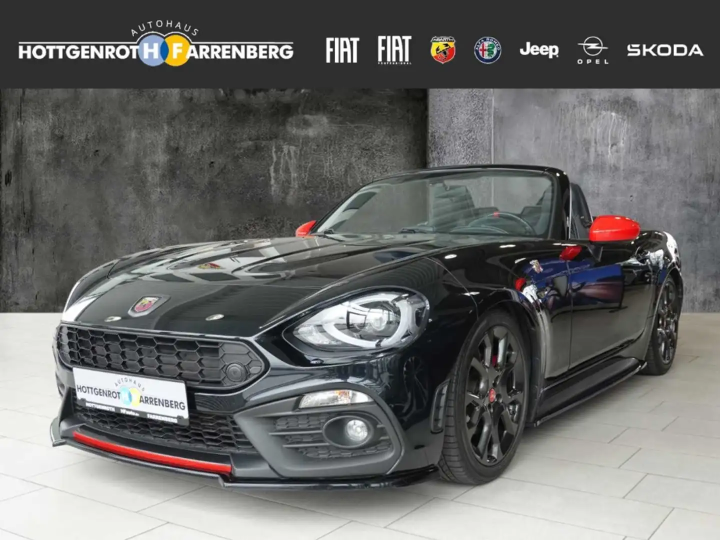 Abarth 124 Spider Basis Multiair Turbo 1.4 T-Jet Automatik Leder Spo Schwarz - 1