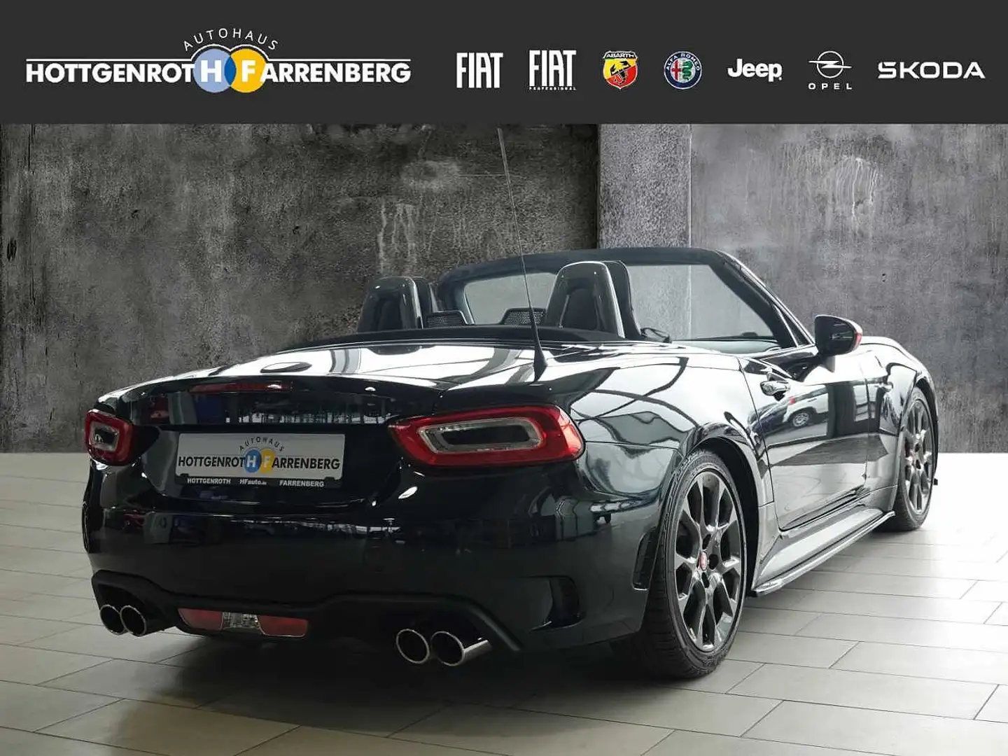Abarth 124 Spider 1.4 T-Jet Automatik Leder Sportf.LED DAB Sp.Ausp.B Zwart - 2