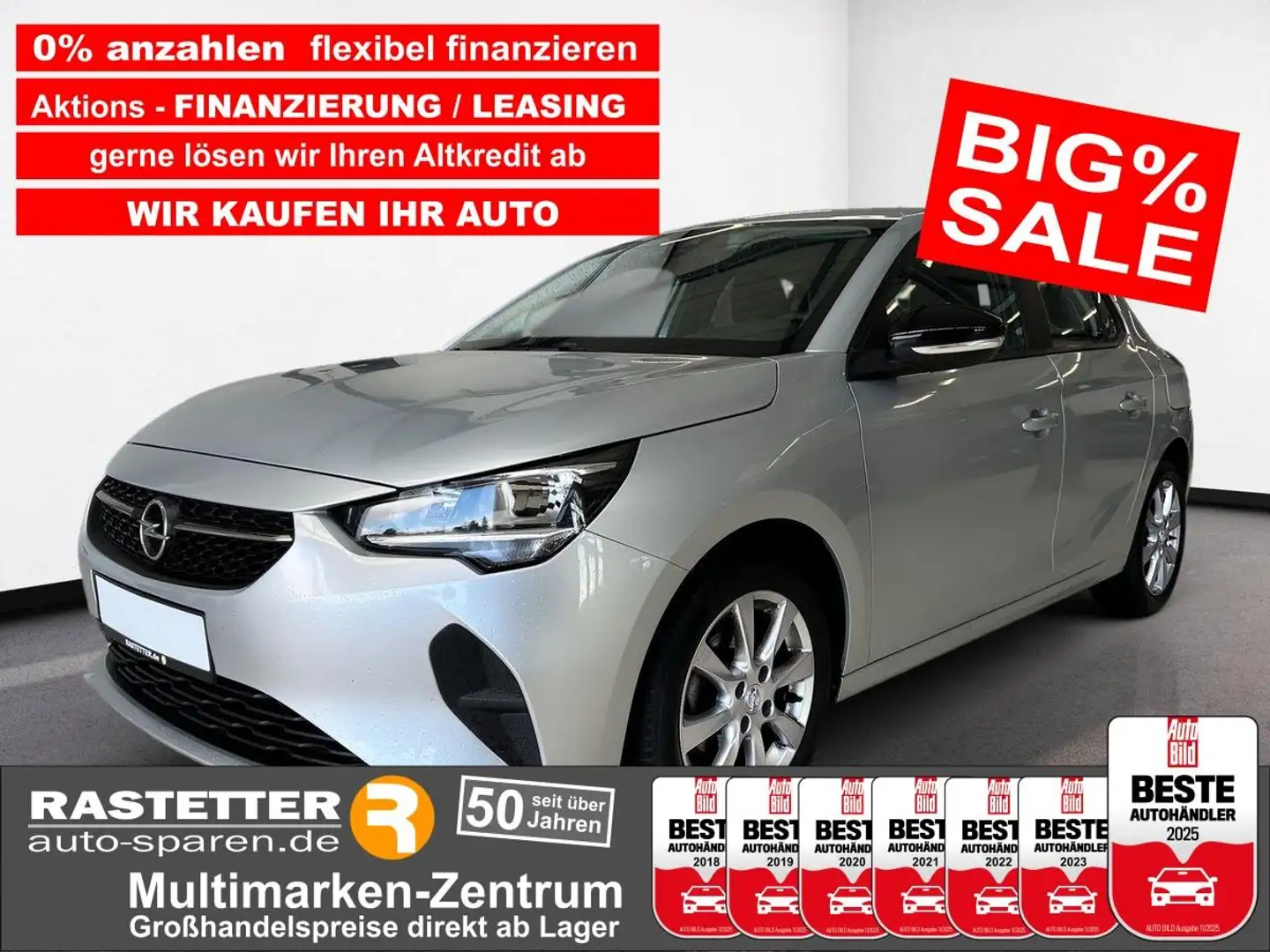 Opel Corsa F 1.2 Edition Navi+Sitzhzg+PDC+CarPlay+Temp+LMF+Kl Grau - 1