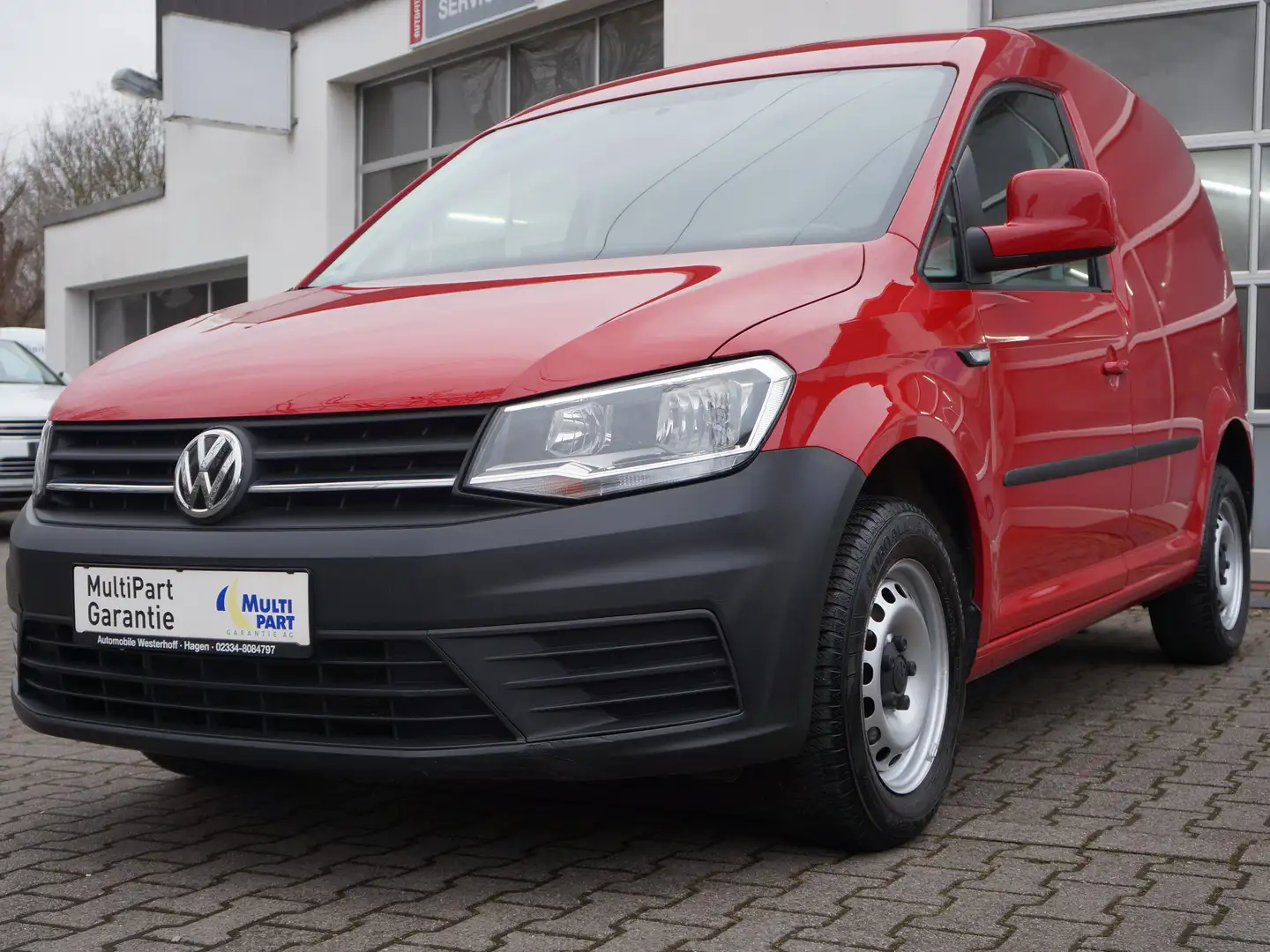 Volkswagen Caddy Caddy Nfz Kasten Trendline BMT*AHK*ALLWETTER* Rood - 2