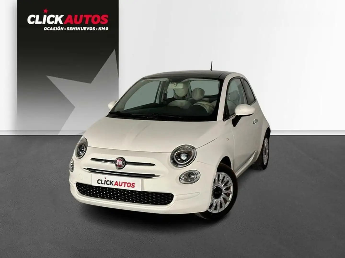 Fiat 500 1.2 Lounge MTA Blanc - 1