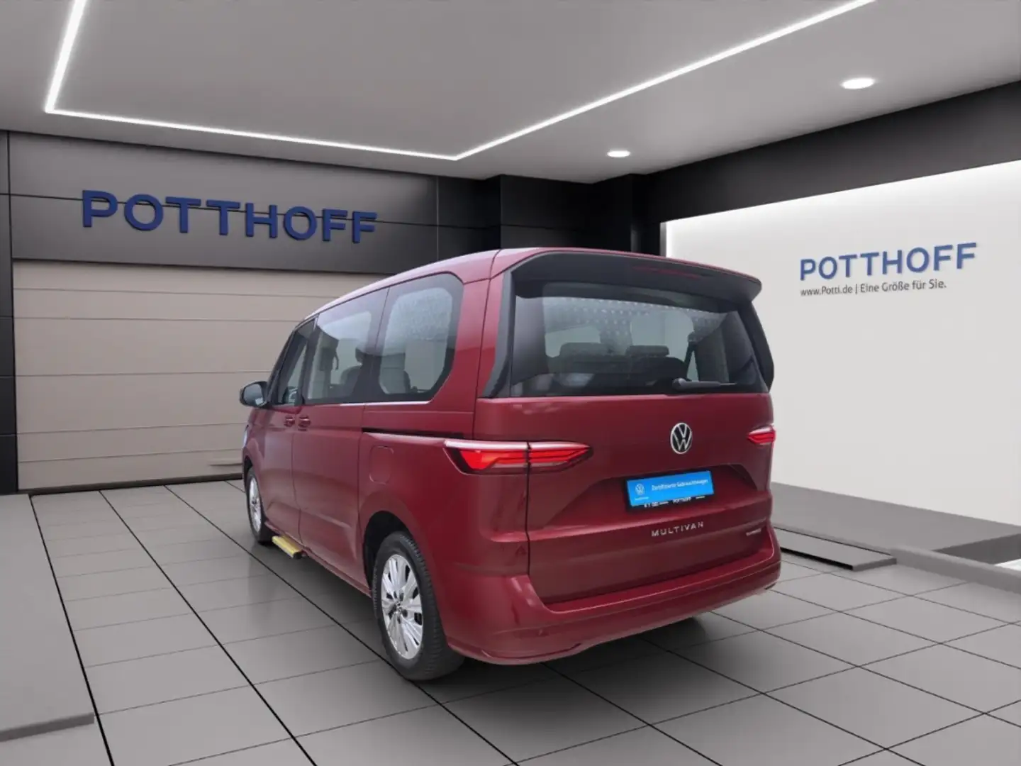 Volkswagen T7 Multivan 1.4 eHybrid DSG NAVI ACC LED PDC Rouge - 2