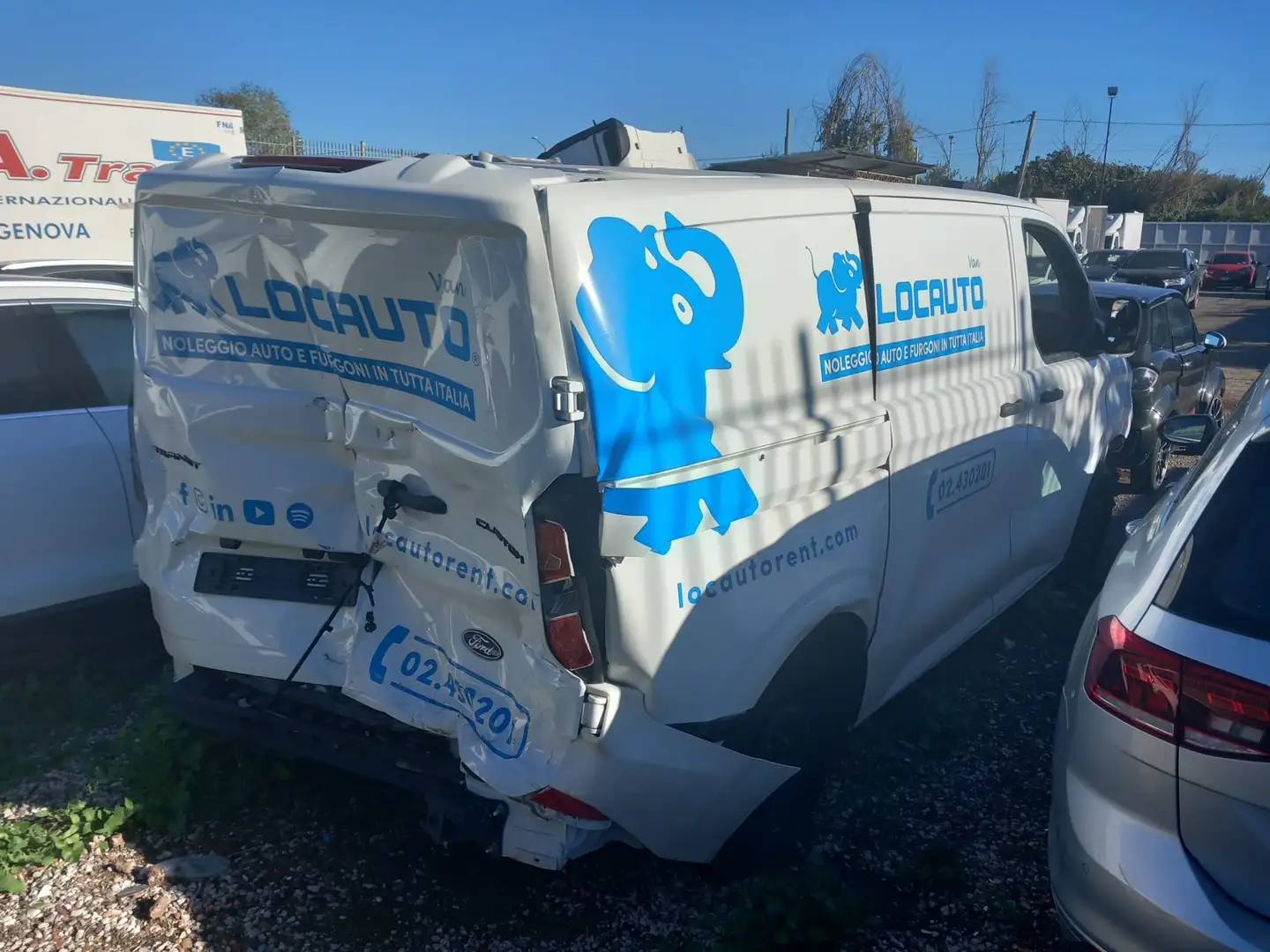 Ford Transit Custom Transit custom anno 2024 sinistrata Blanc - 1