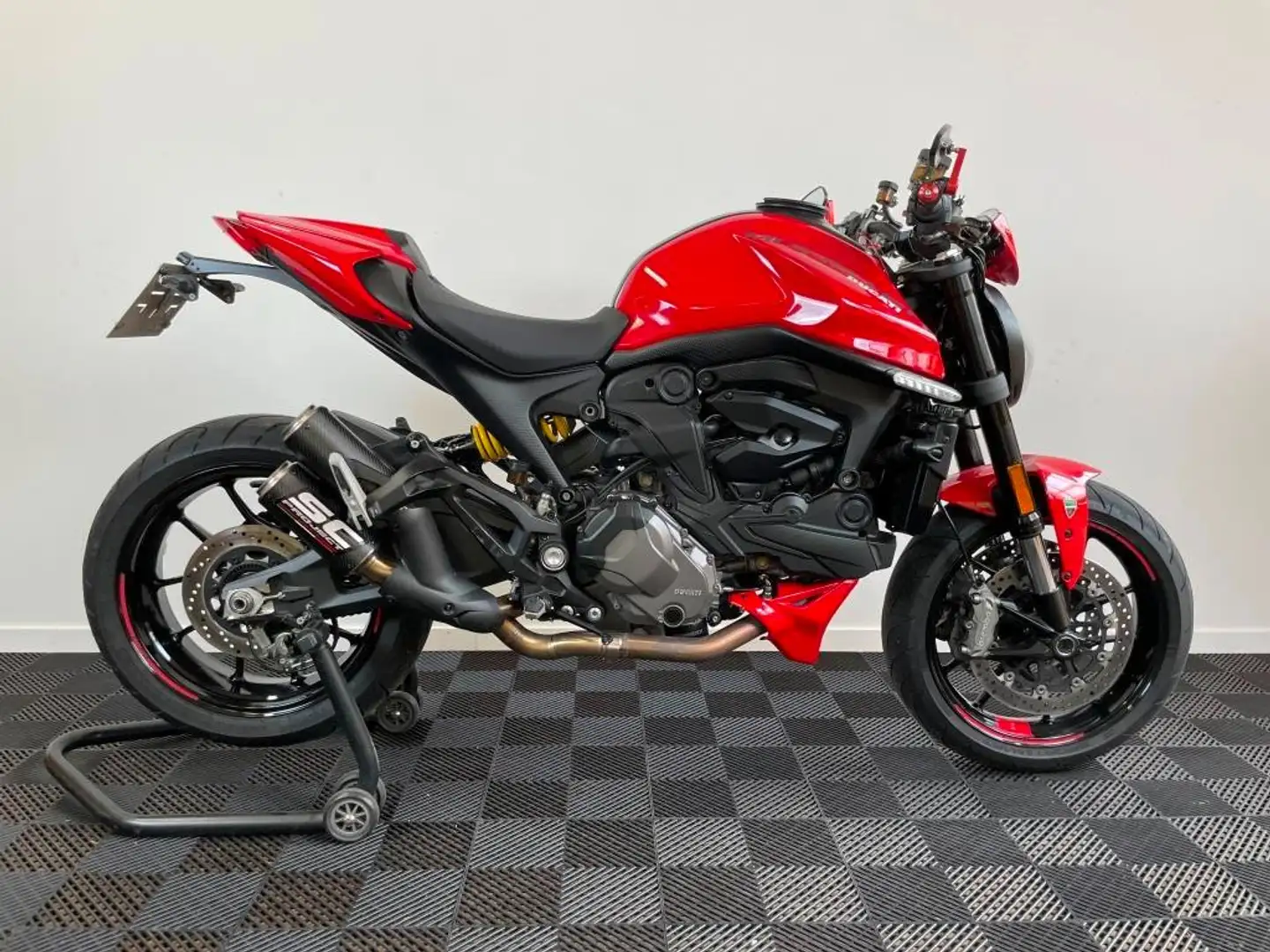 Ducati Monster 937 Silencieux Sc-Project + RK Approved Rood - 1