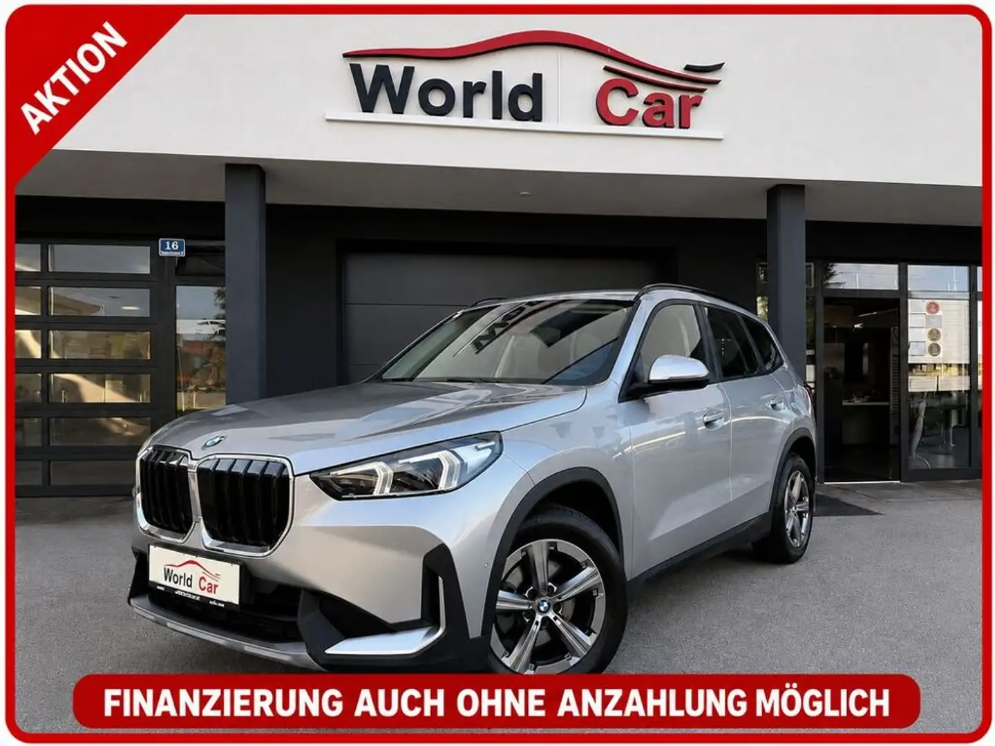 BMW X1 sDrive18d Aut. LED-NAVI-AHK Silber - 1