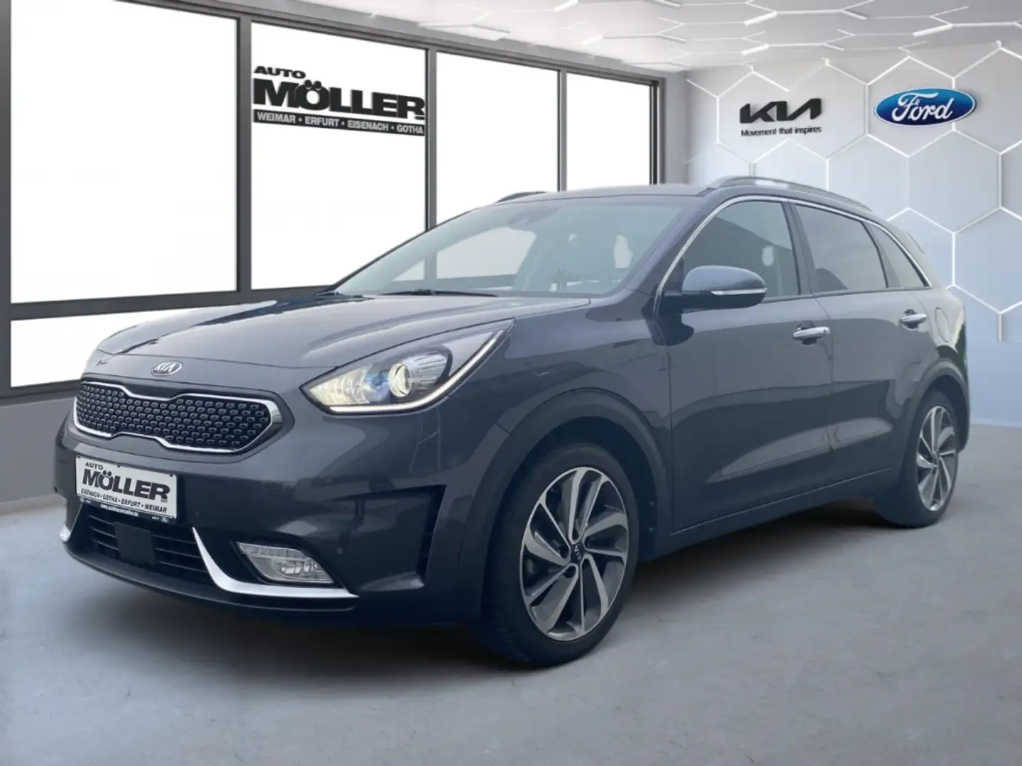 Kia Niro Spirit 1.6T HEV DCT Kamera Leder ACC Memory Klimas Grau - 2