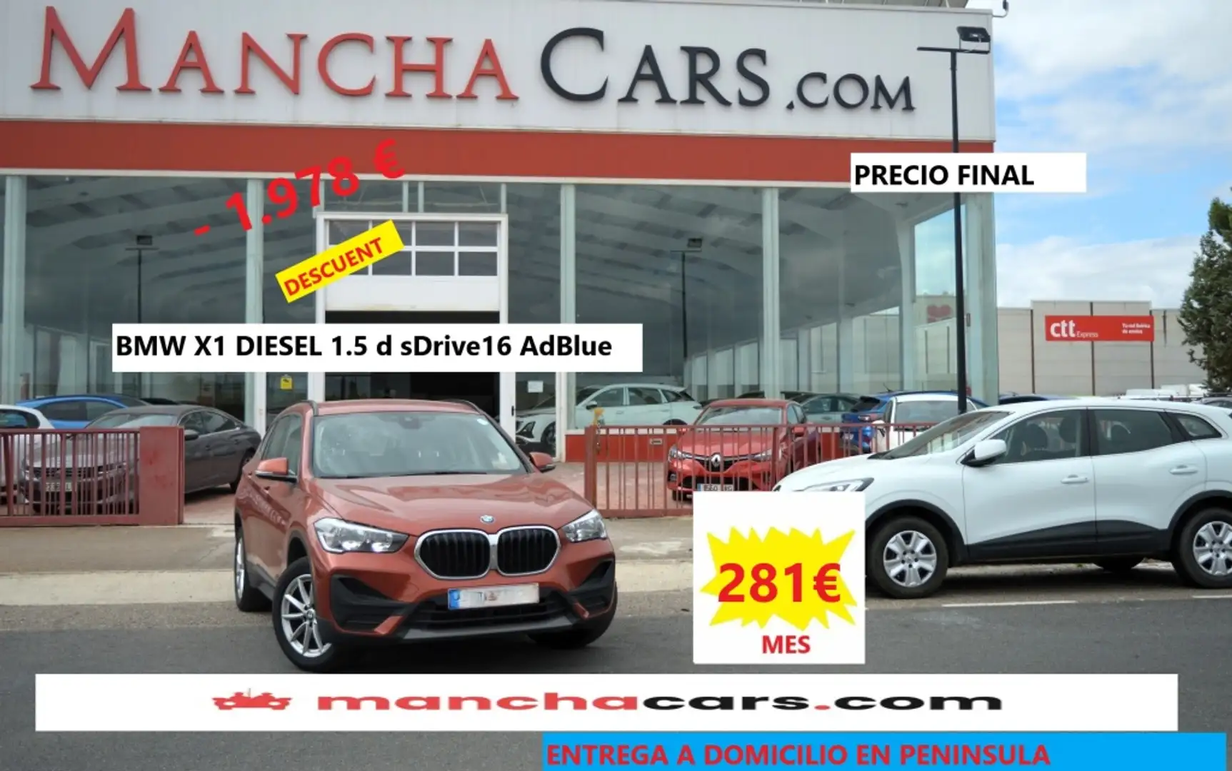 BMW X1 sDrive 16d Business Burdeos - 1