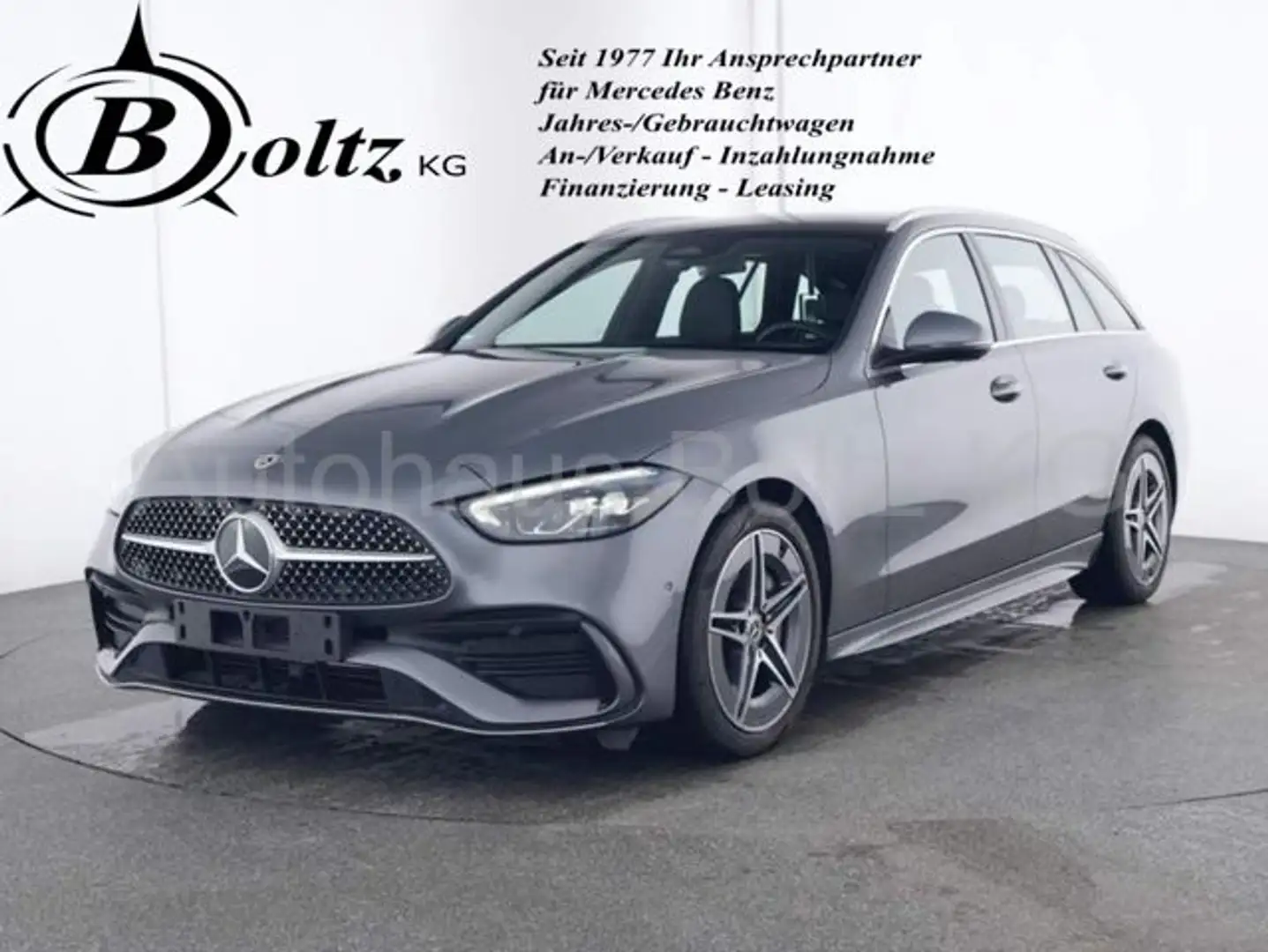 Mercedes-Benz C 200 T AMG Adv. ENp 65000 Pano Winter P. Rollos Gris - 1