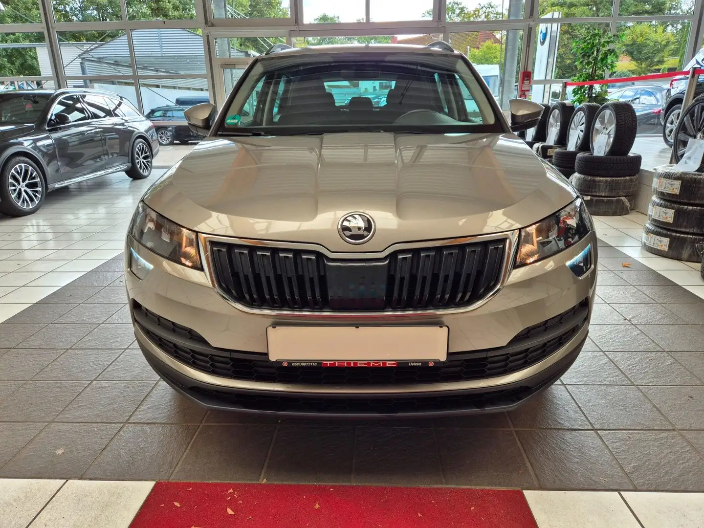 Skoda Karoq Ambition AHK Keyless MirrorLink 1Hand Beige - 1