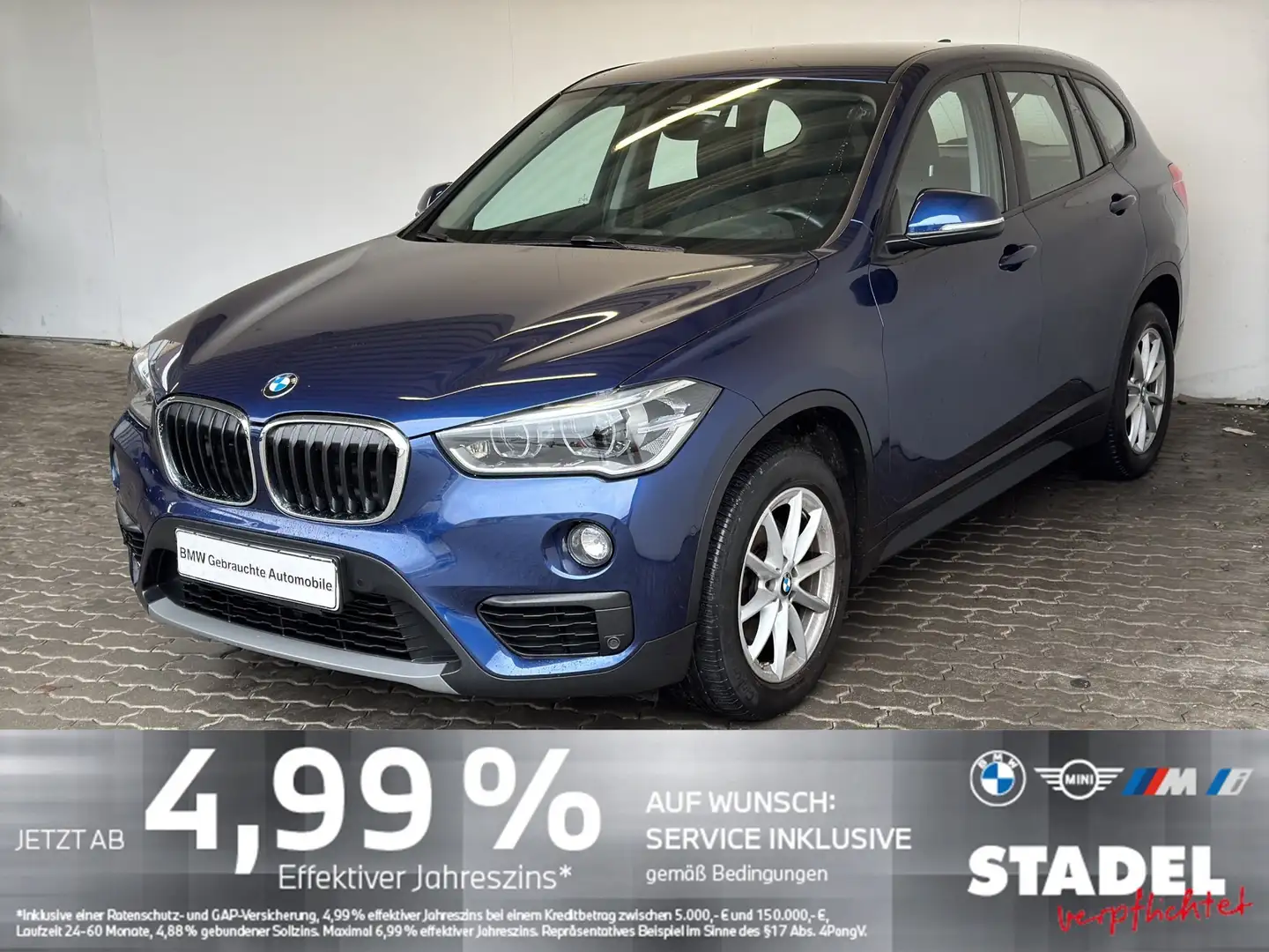 BMW X1 xDrive18dA Advantage Navi.LED.Leder.PDChinten Blau - 1