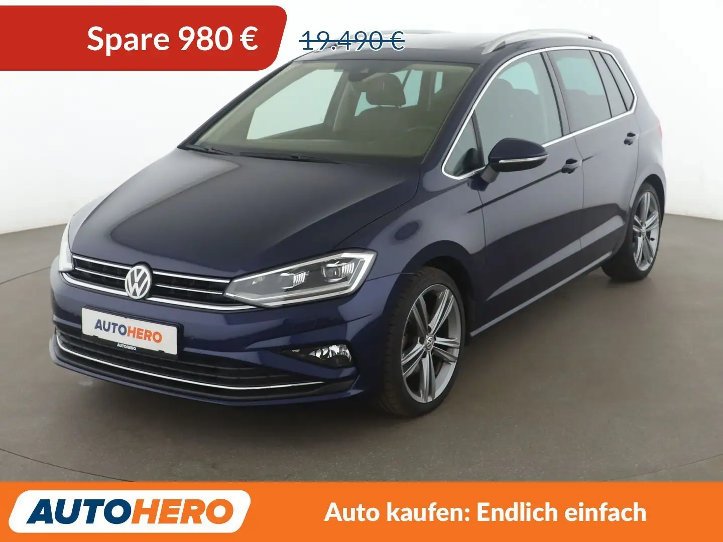 Volkswagen Golf 1.5 TSI ACT Highline Aut.*LED*NAVI*TEMPO*CAM*PDC* Blau - 1