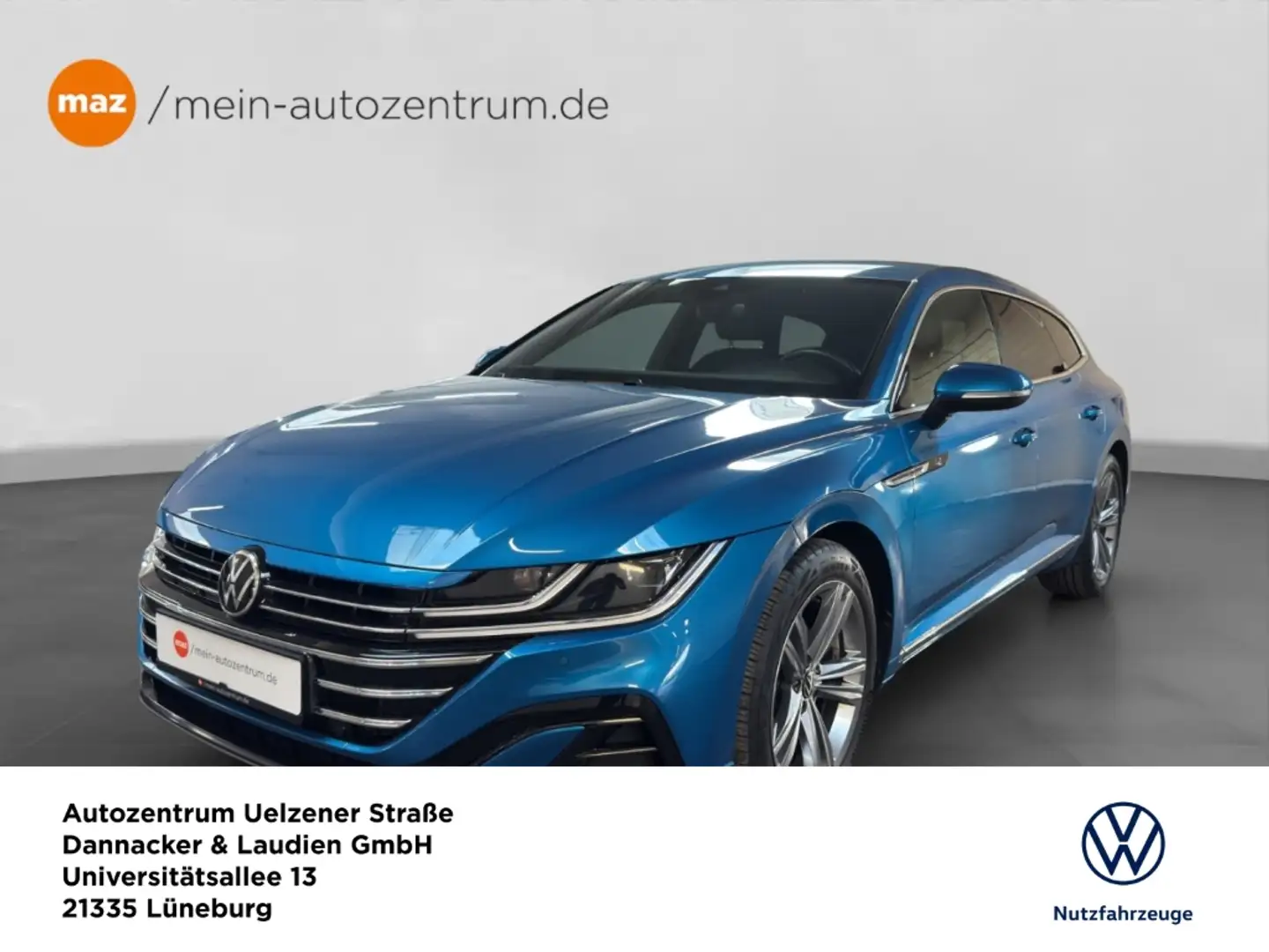 Volkswagen Arteon Shootingbrake 2.0 TDI R-Line Alu LED AHK ACC Navi Azul - 1