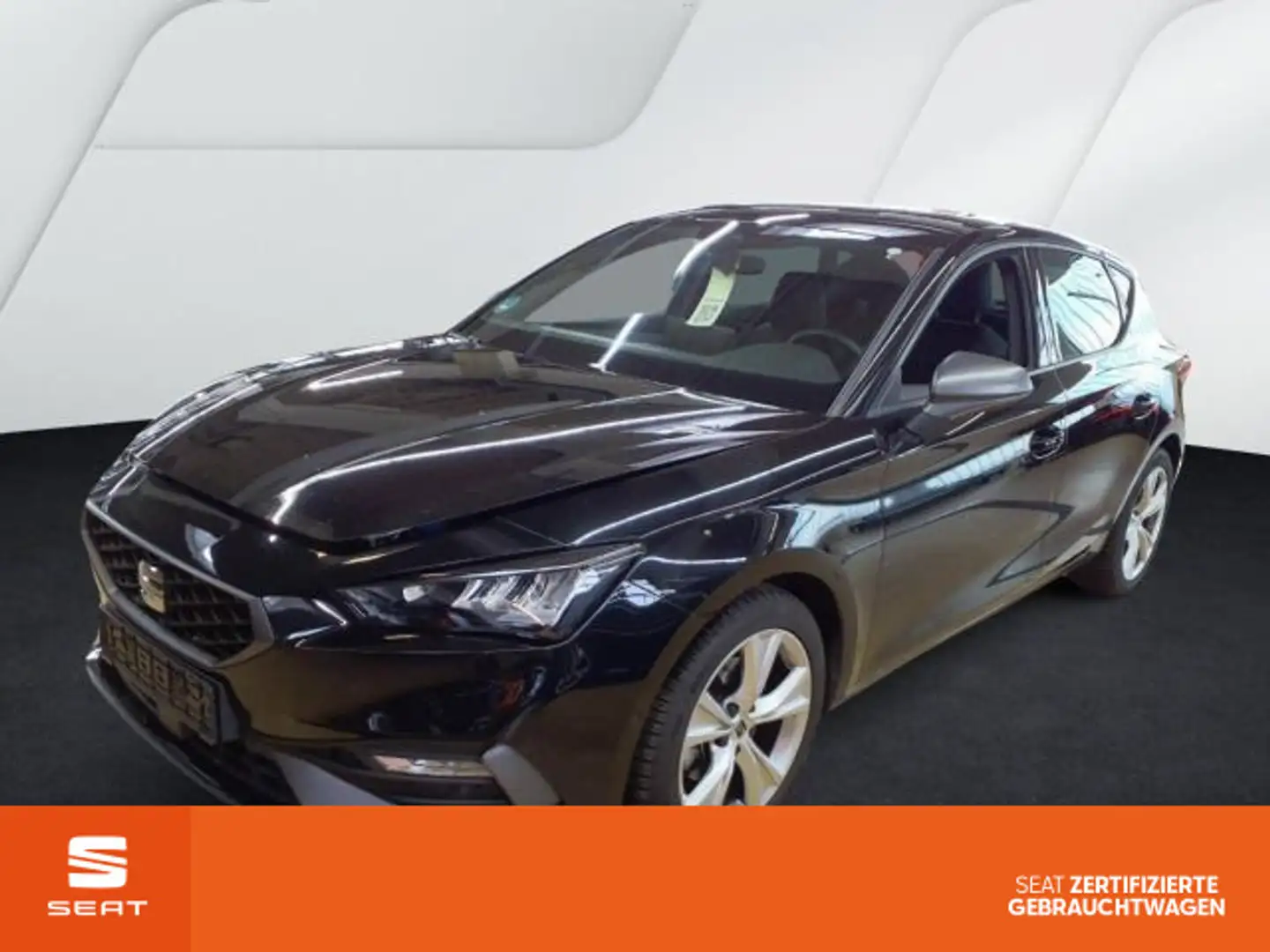 SEAT Leon 2.0TDI DSG FR Klima Navi RFK LED ACC Sitzh. Schwarz - 1