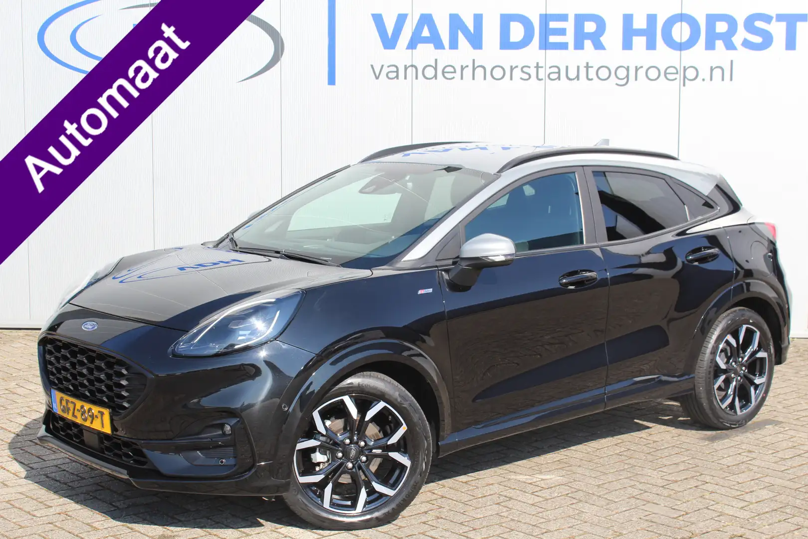 Ford Puma 1.0-125pk EcoBoost Hybrid ST-Line X Two tone. AUTO Zwart - 1