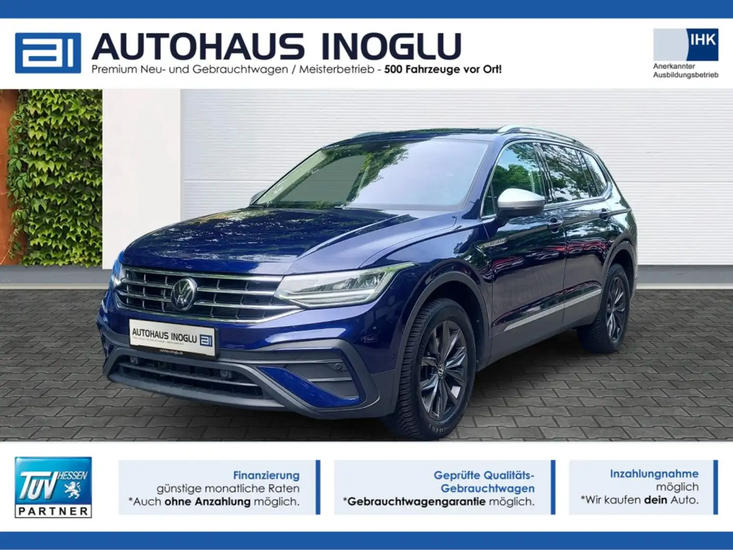 Volkswagen Tiguan Allspace 2.0 TDI Move 4M DSG 7-Si+Navi+AHK+SHZ+R-Kam+ Blau - 1