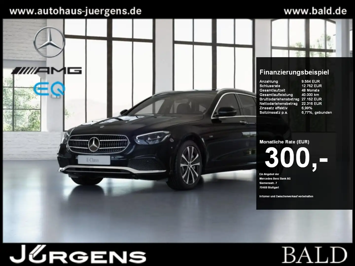 Mercedes-Benz E 300 e T Avantgarde/AHK/Totw/LED/KLess/CAM/NAV Zwart - 1