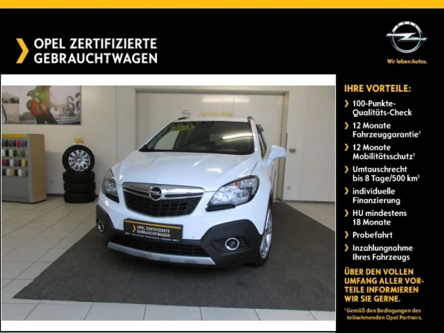 Opel Mokka 1.4 Turbo ecoFLEX Start/Stop Edition Blanc - 1