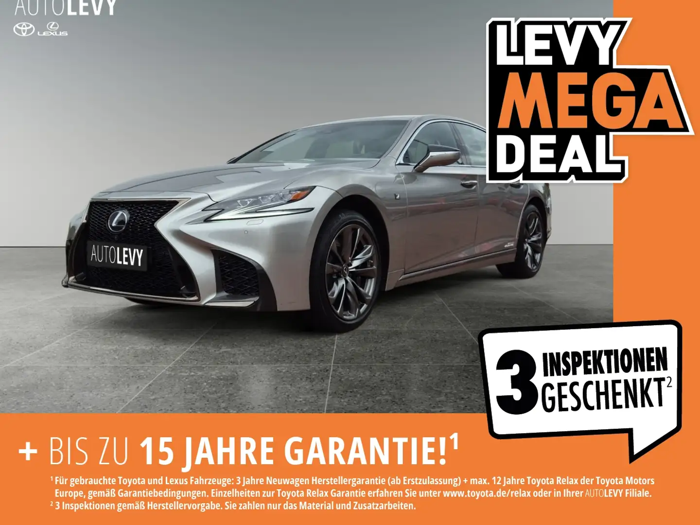 Lexus LS 500 h AWD F-Sport *Luftfahrwerk*Mark Levinson* Silber - 1