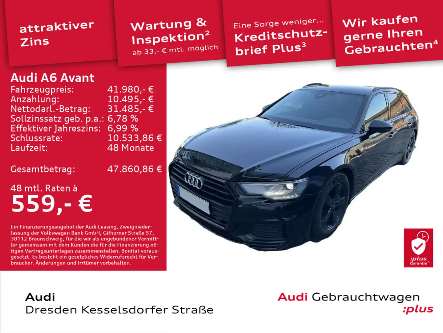 Audi A6 Sport 45 TFSI 195(265) kW(PS) S tronic Schwarz - 1