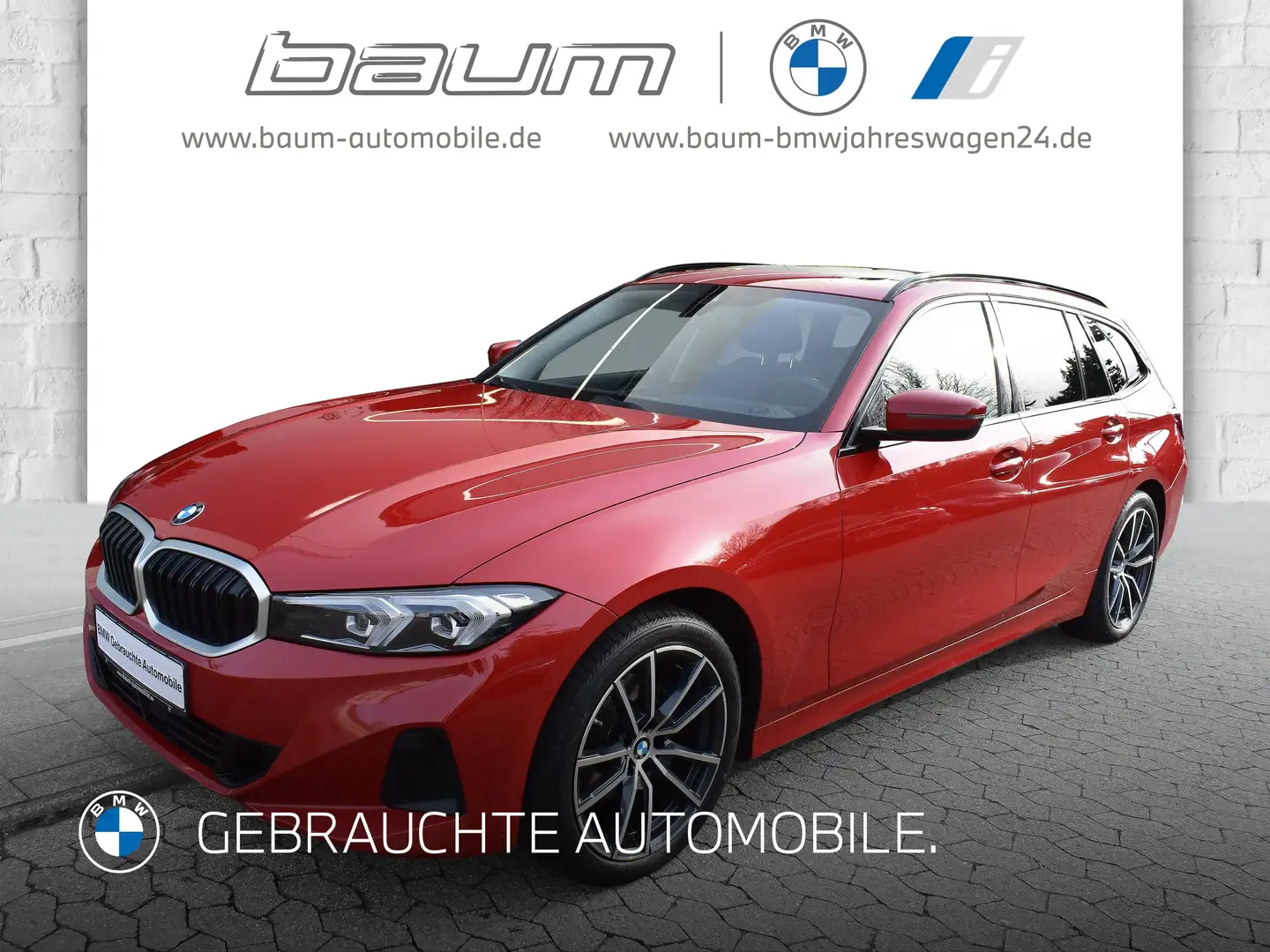 BMW 320 d xDrive Touring HK HiFi DAB Pano.Dach AHK Rot - 1